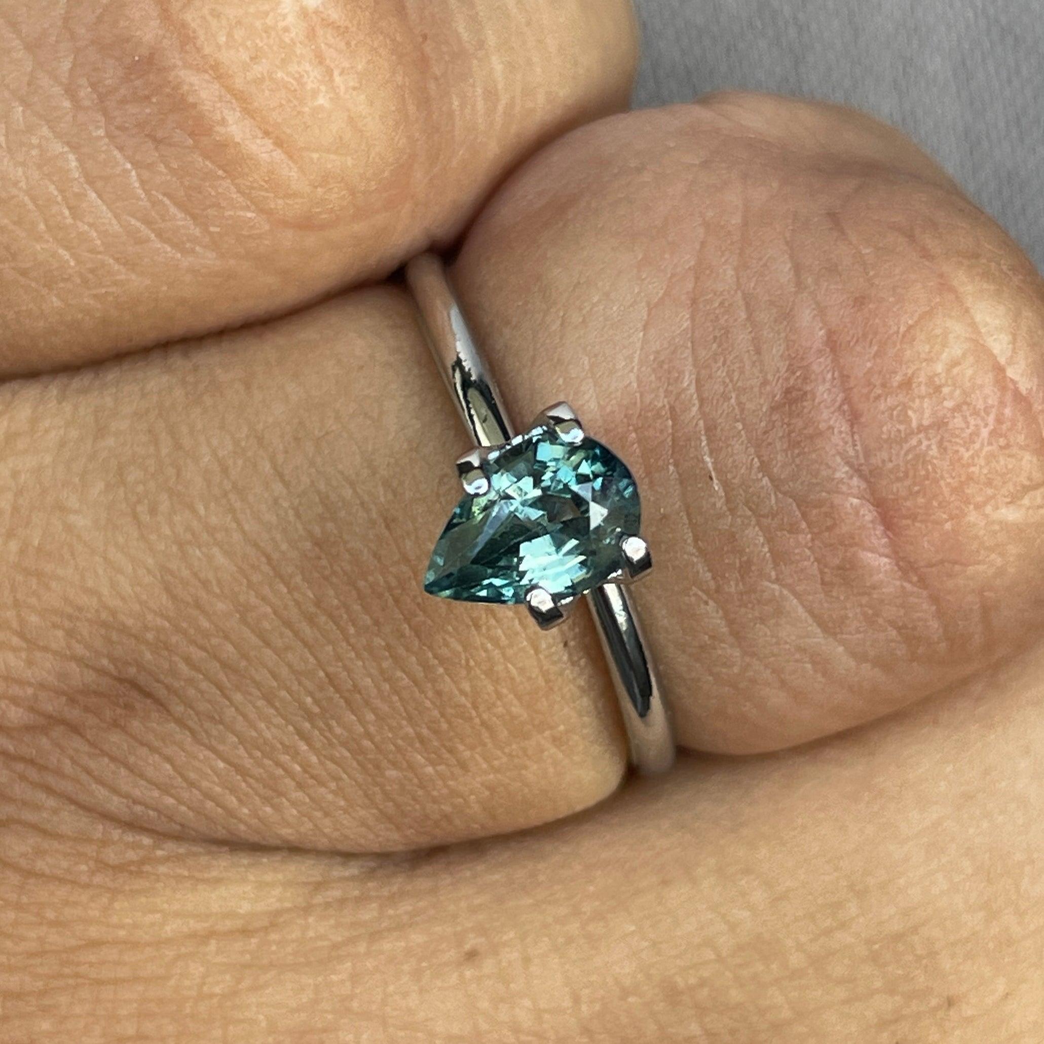 natural green sapphire gemstone