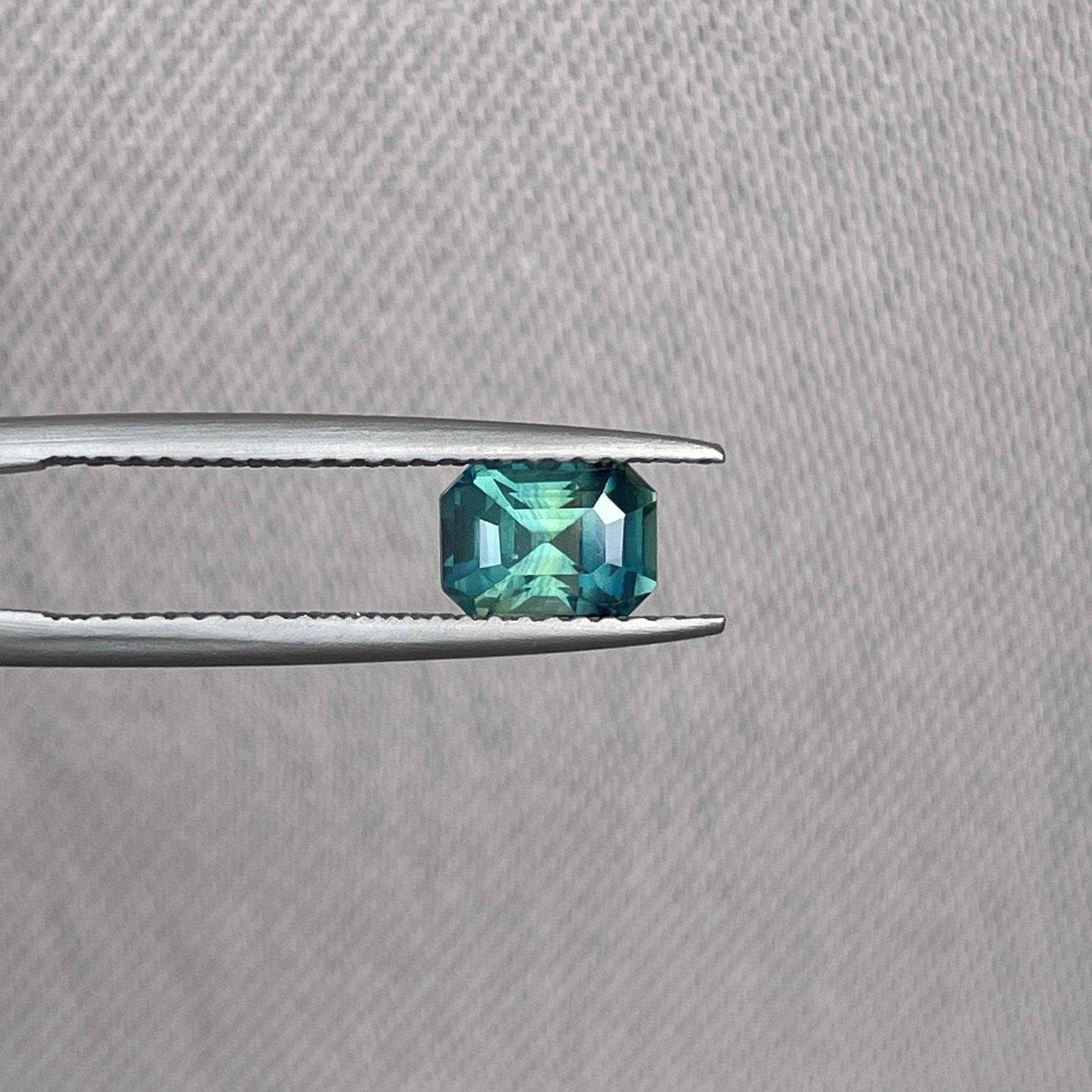 natural green sapphire gemstone
