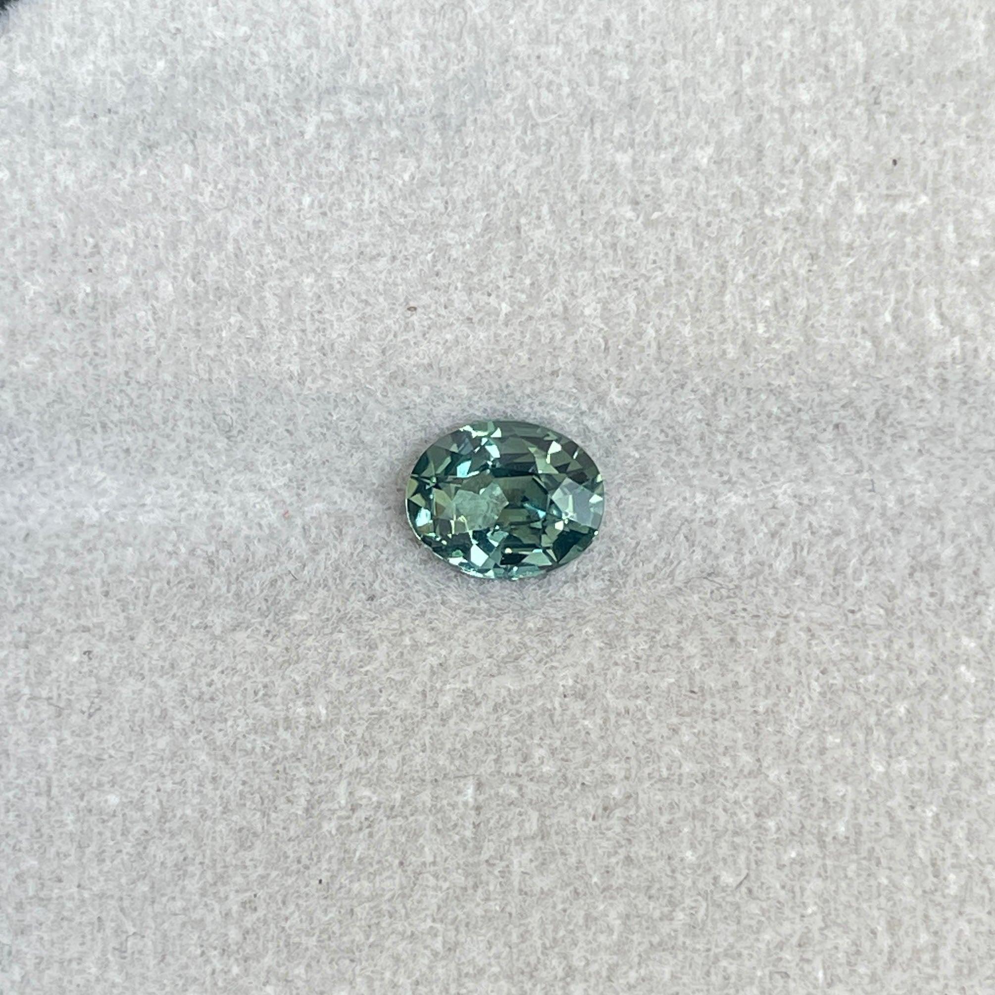 natural green sapphire gemstone