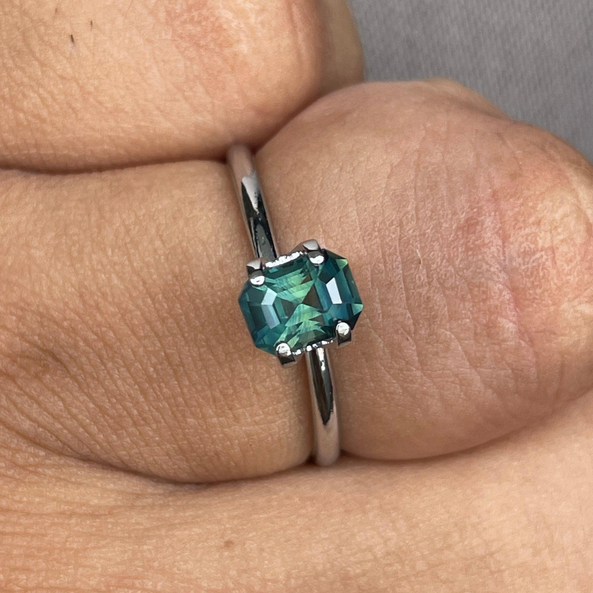 natural green sapphire gemstone