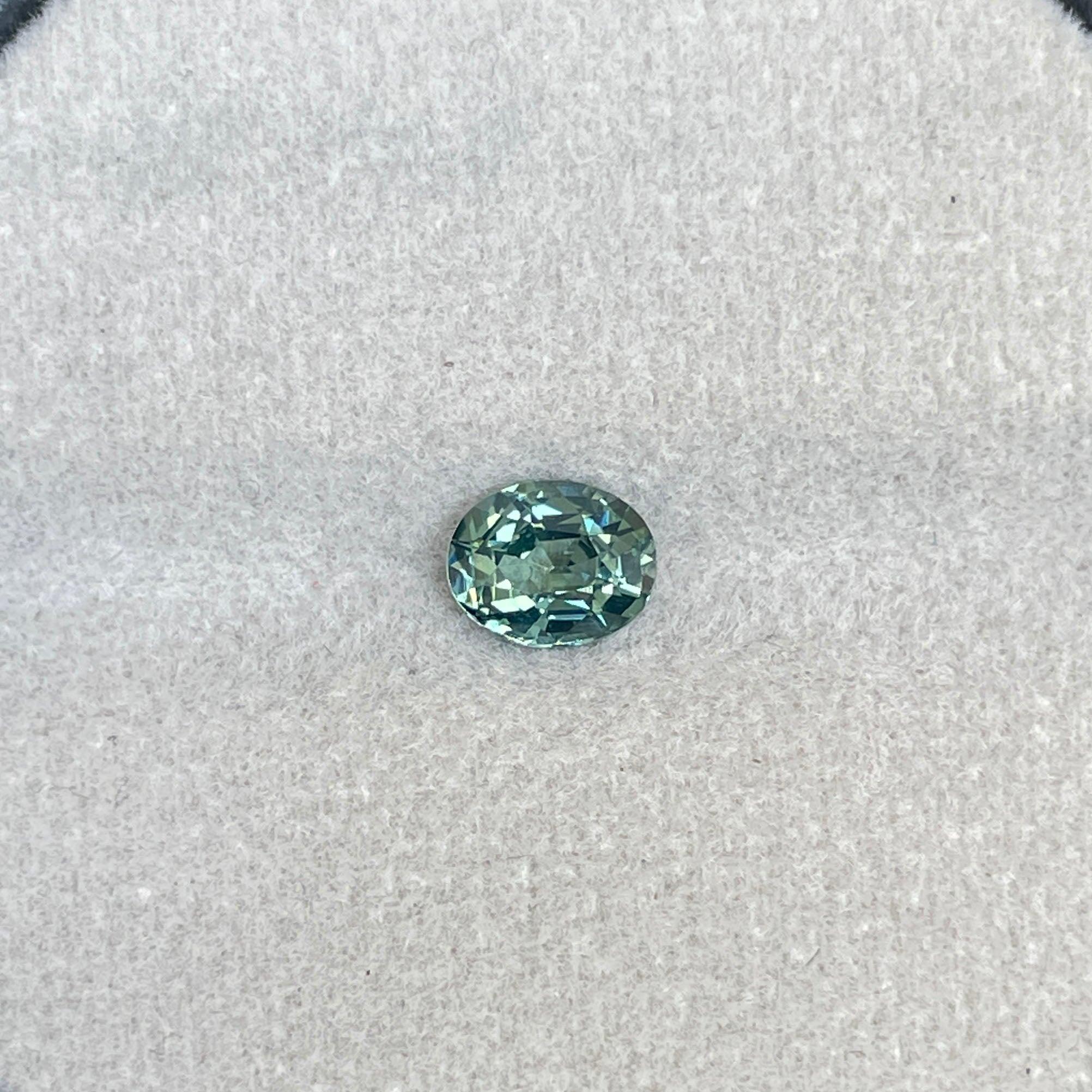 natural green sapphire gemstone