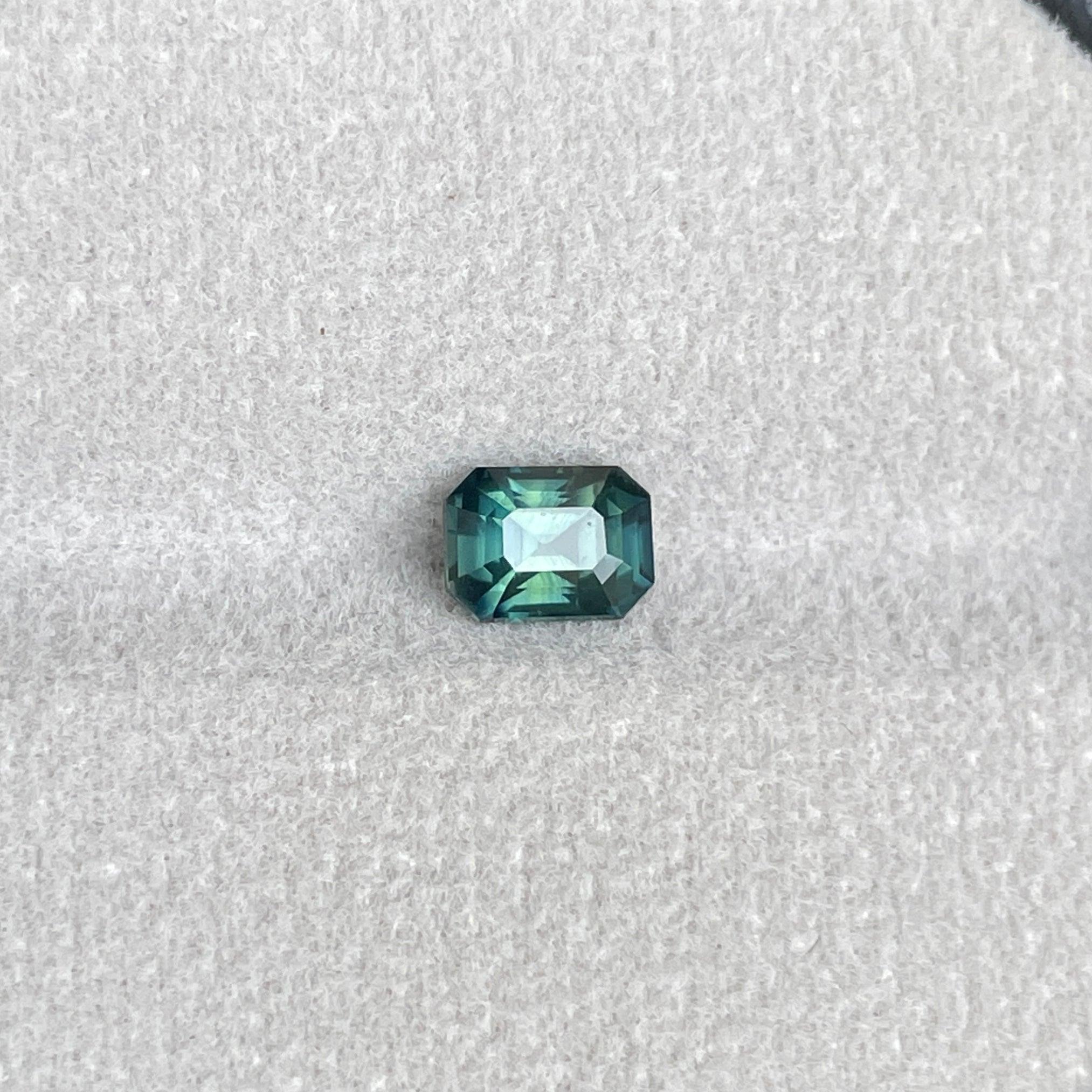 natural green sapphire gemstone