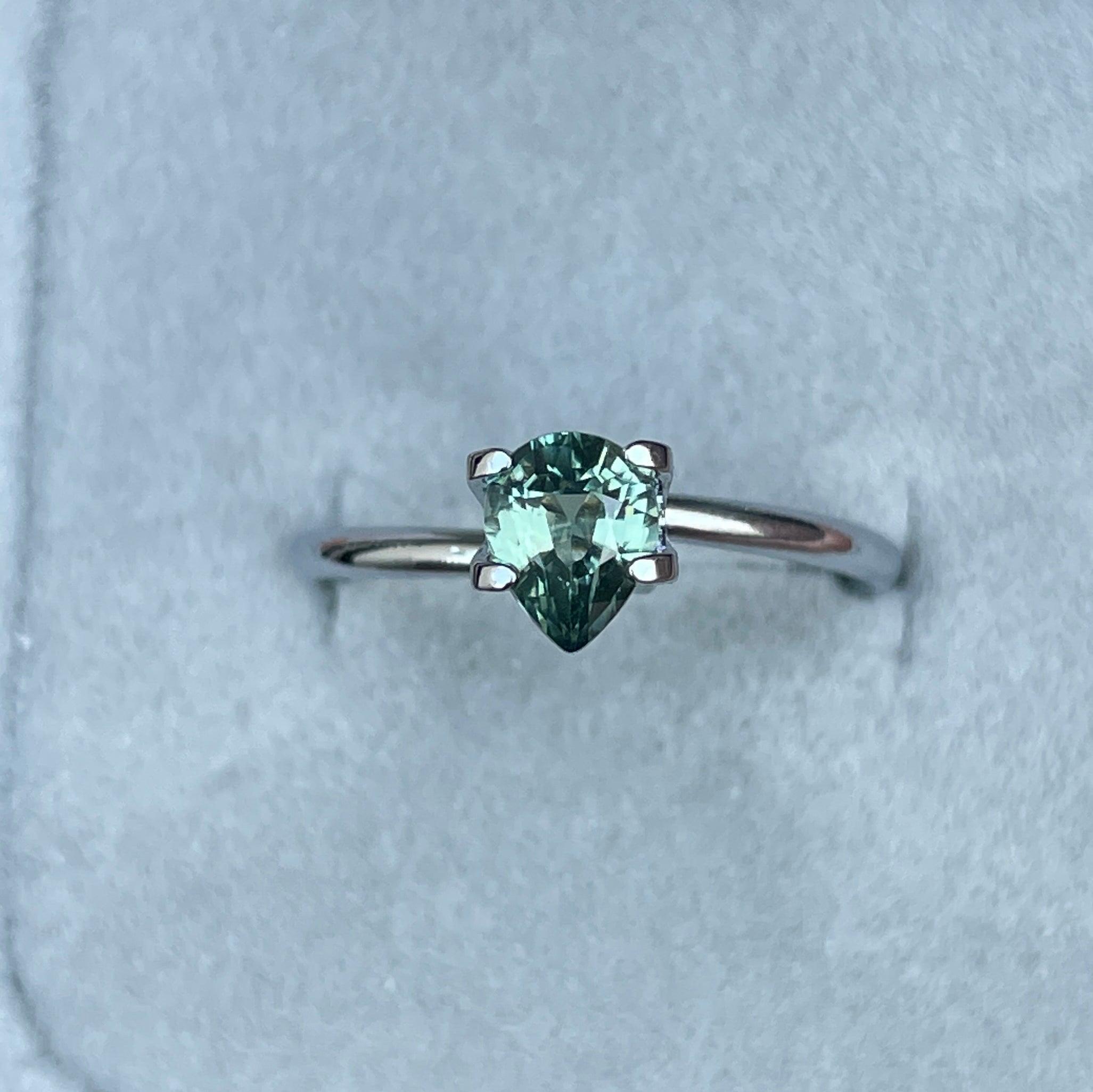 natural green sapphire gemstone
