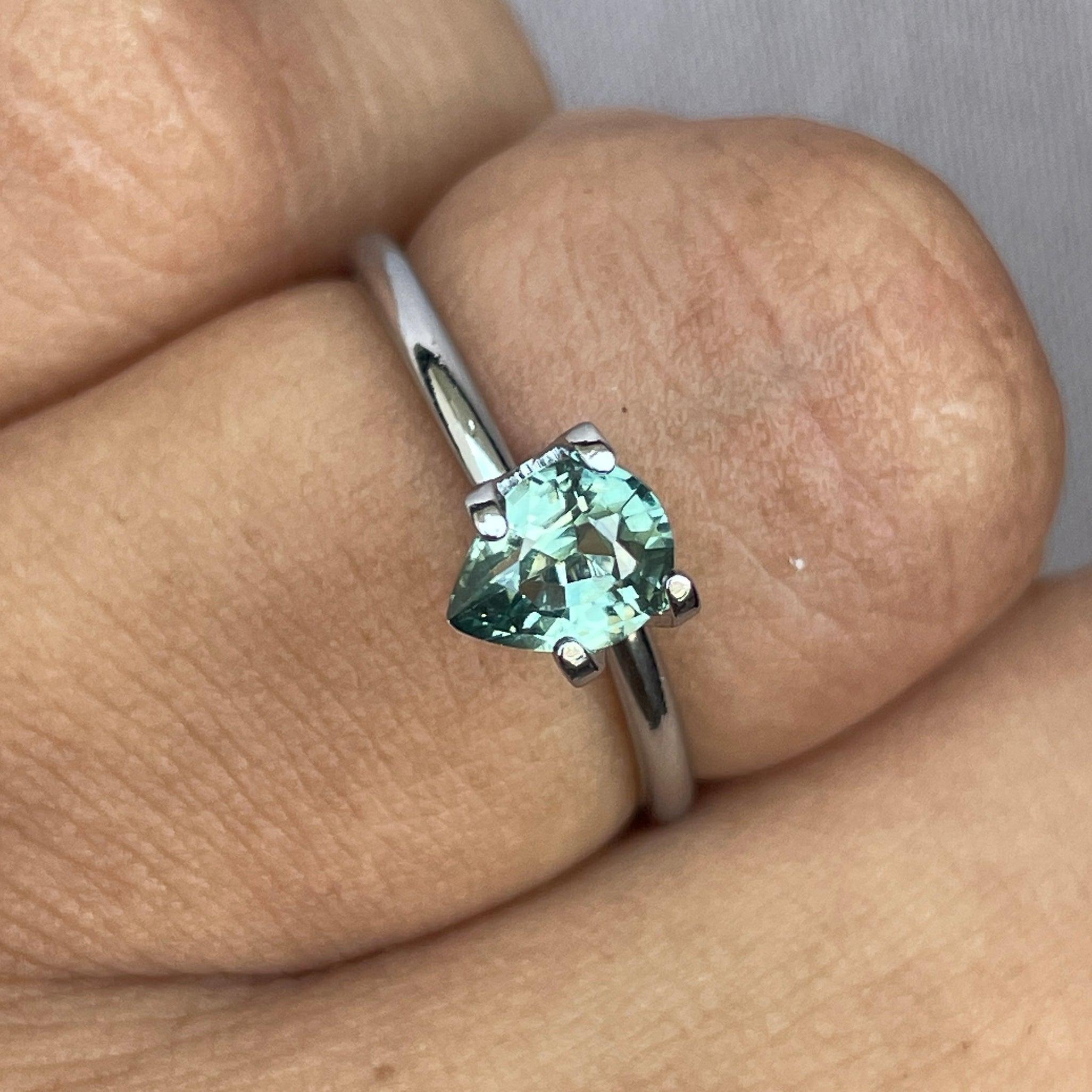 natural green sapphire gemstone
