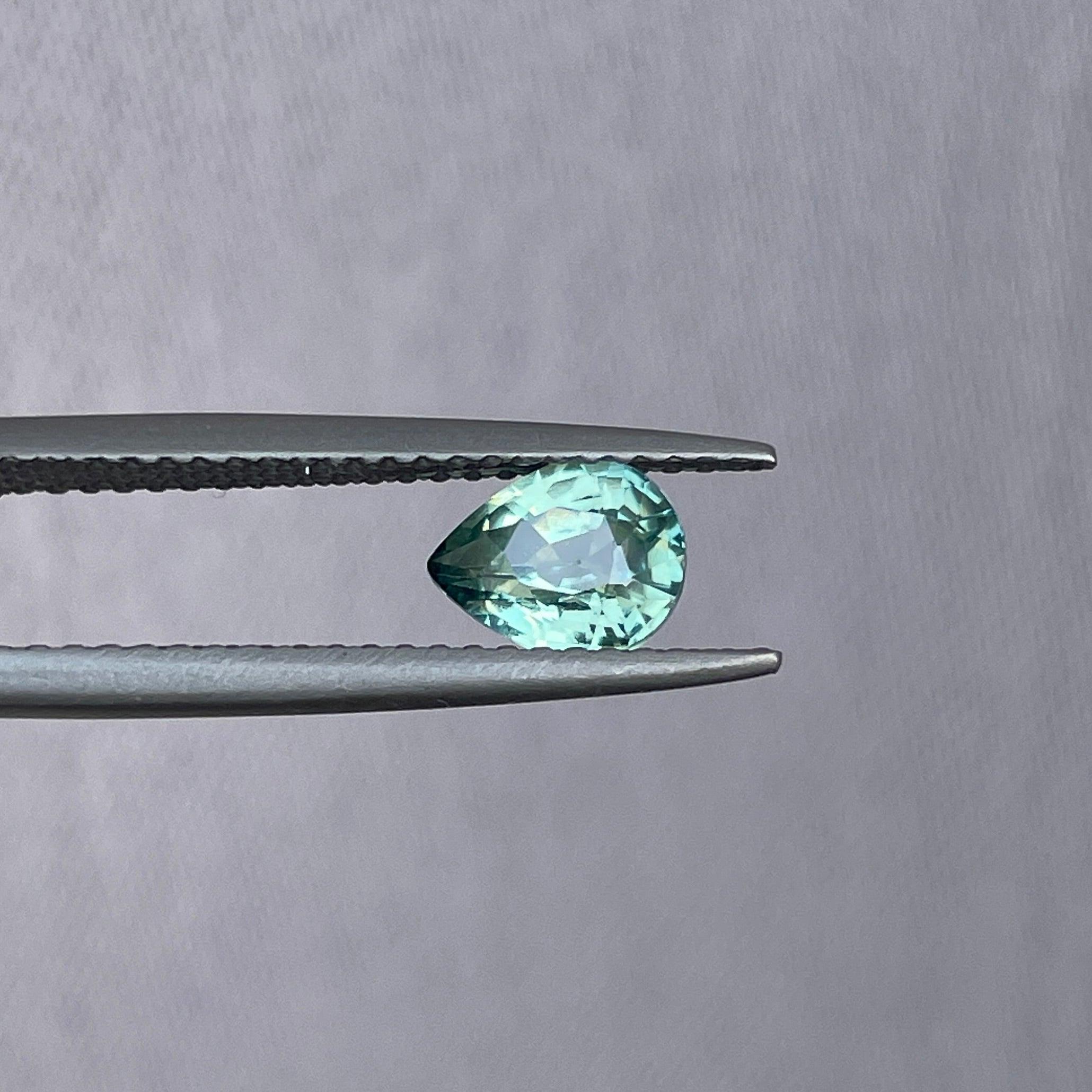 natural green sapphire gemstone