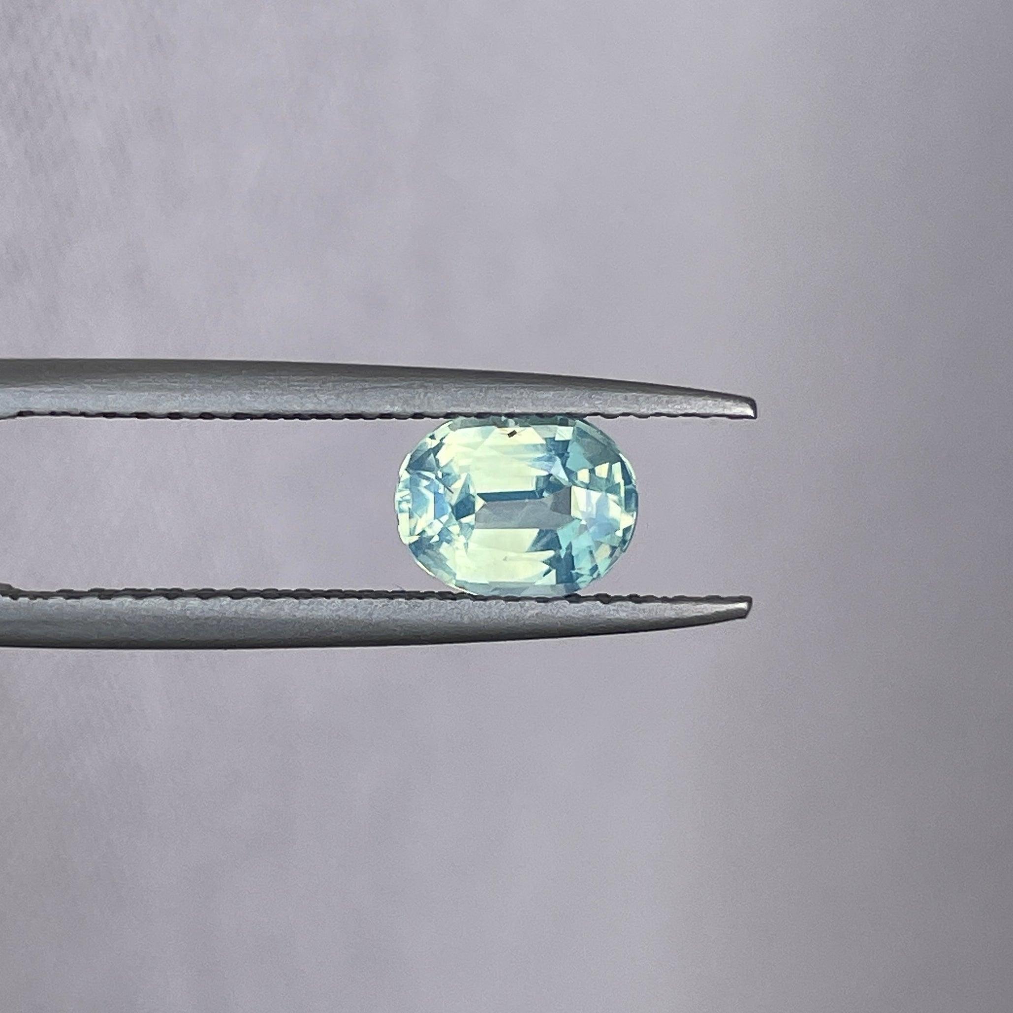 natural green sapphire gemstone