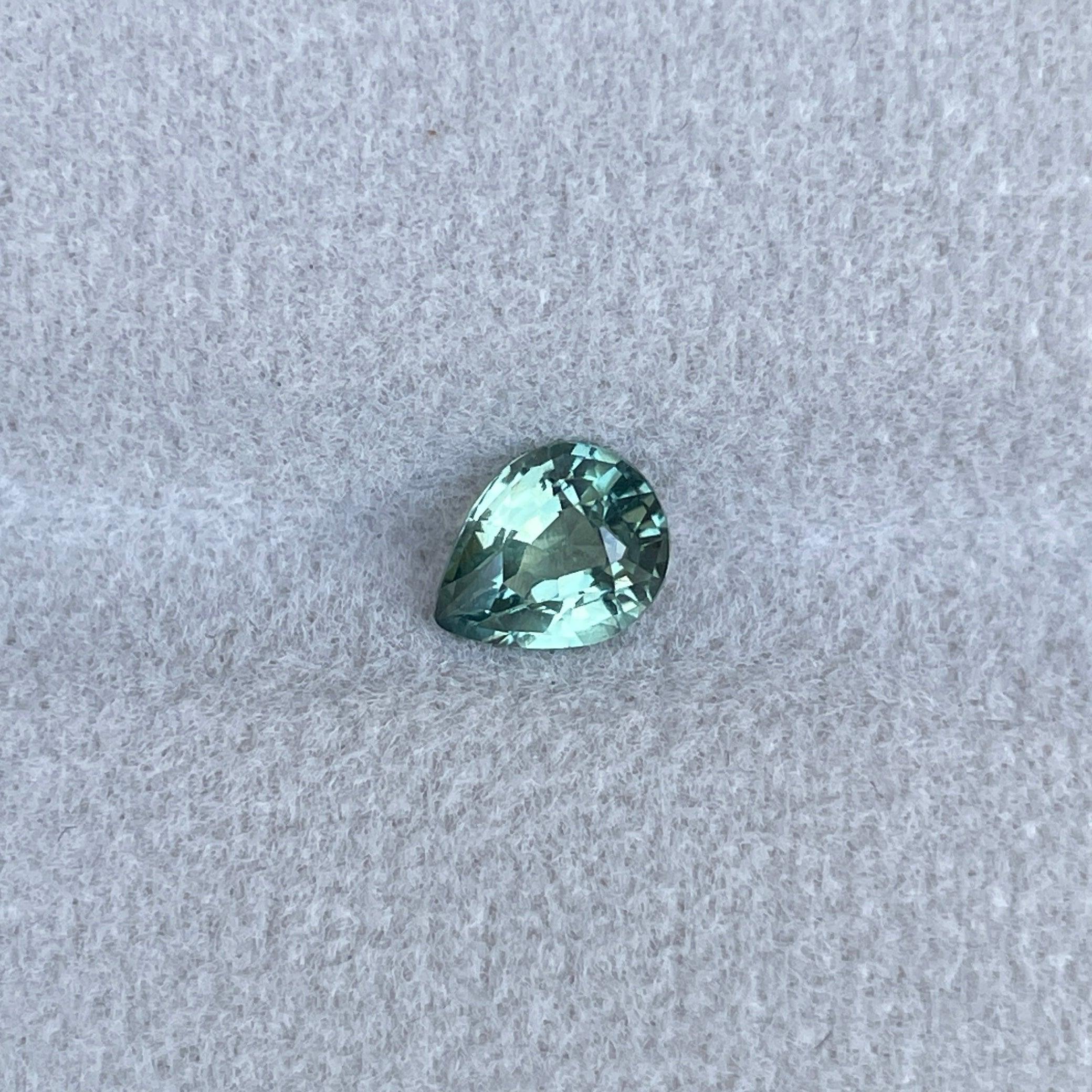 natural green sapphire gemstone