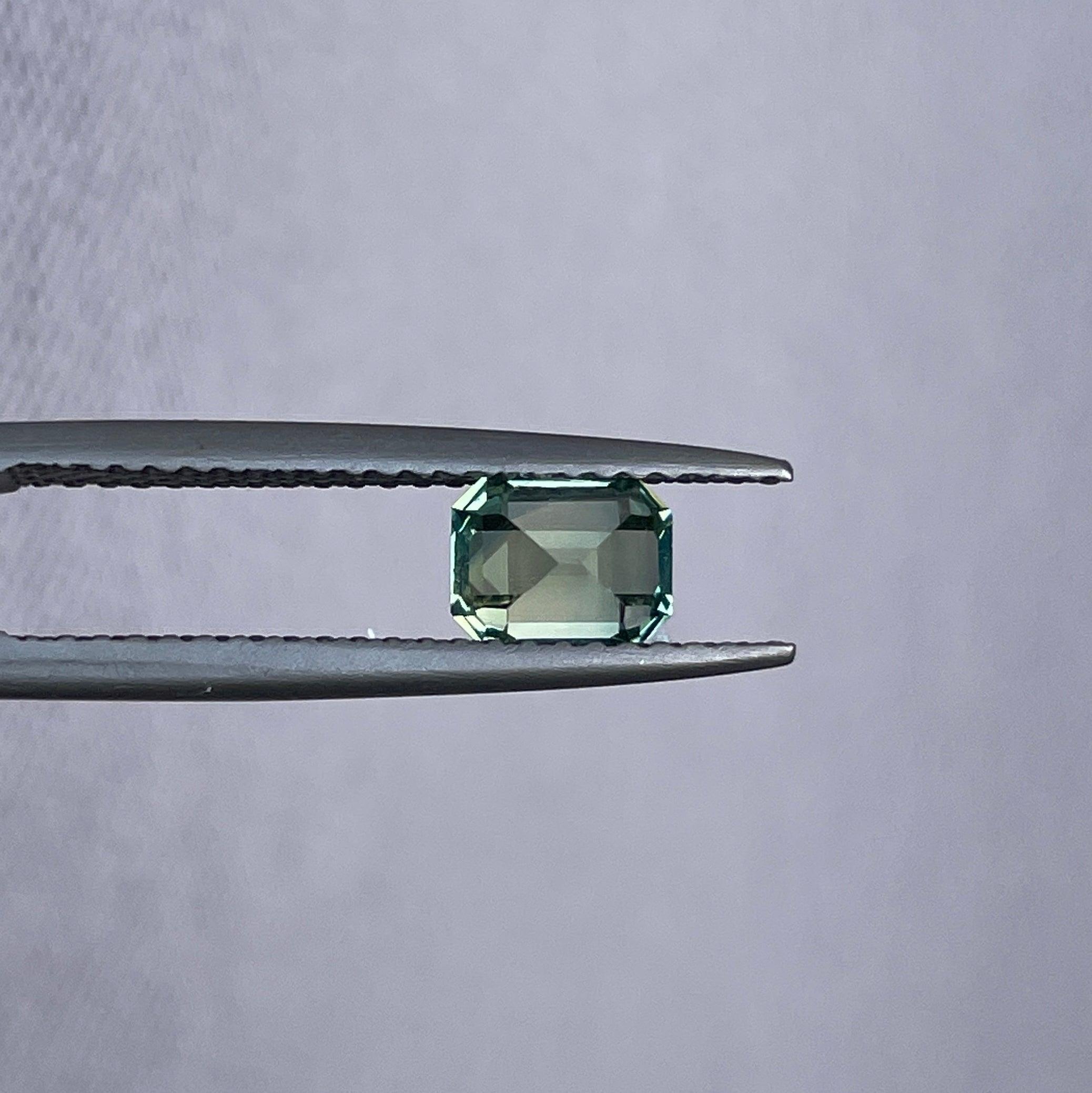 natural green sapphire gemstone