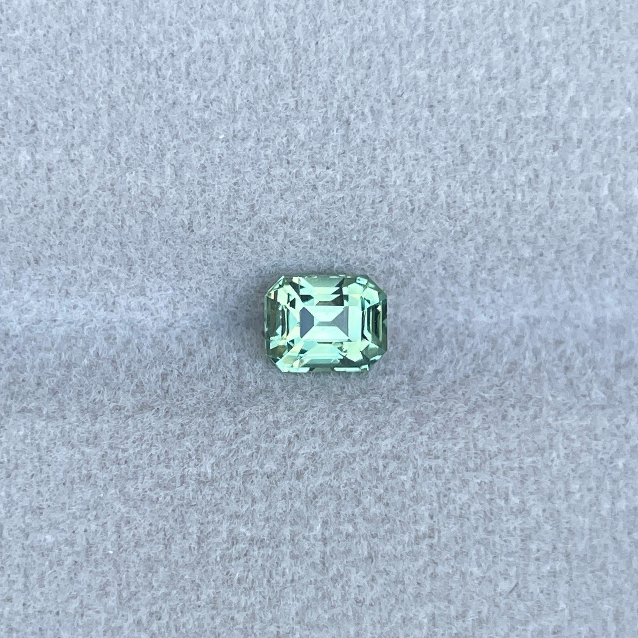 natural green sapphire gemstone
