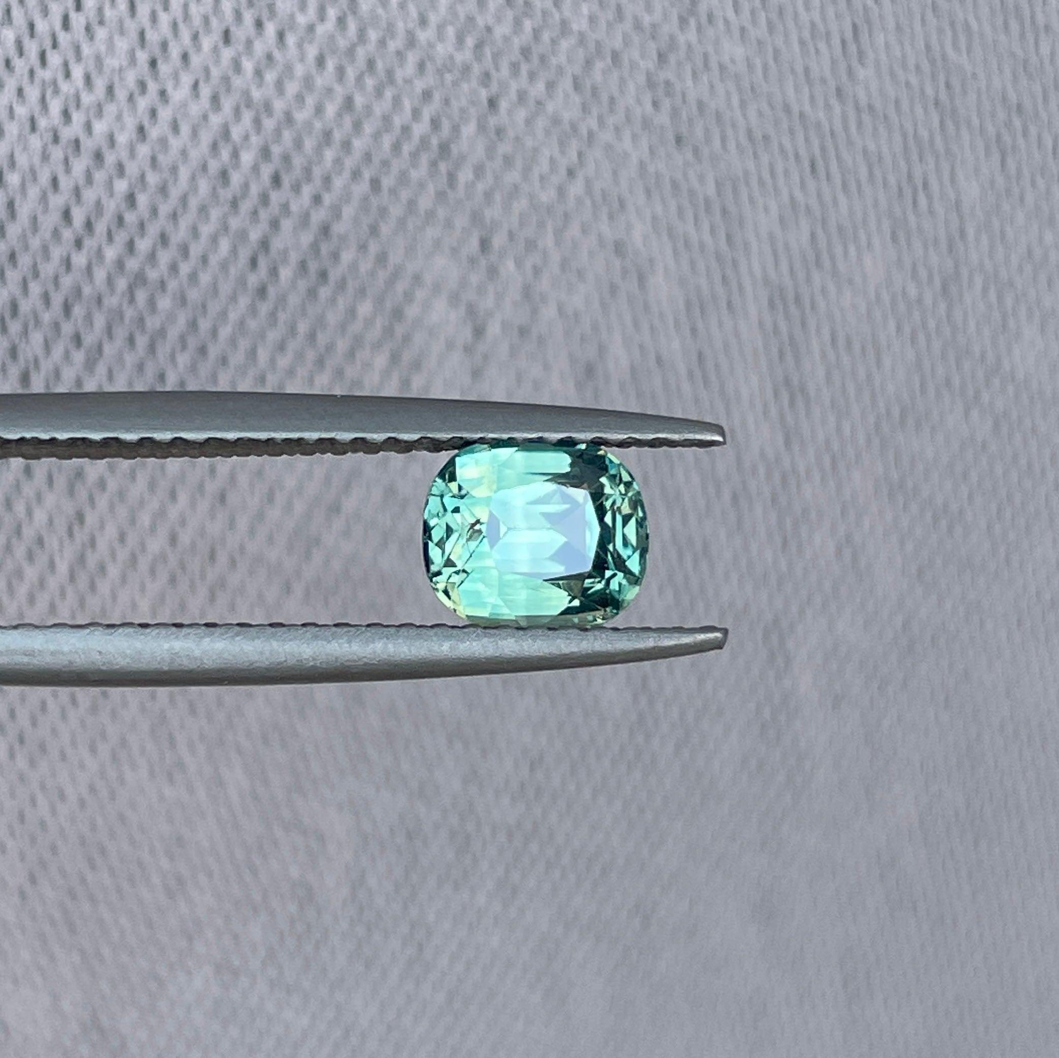 natural green sapphire gemstone