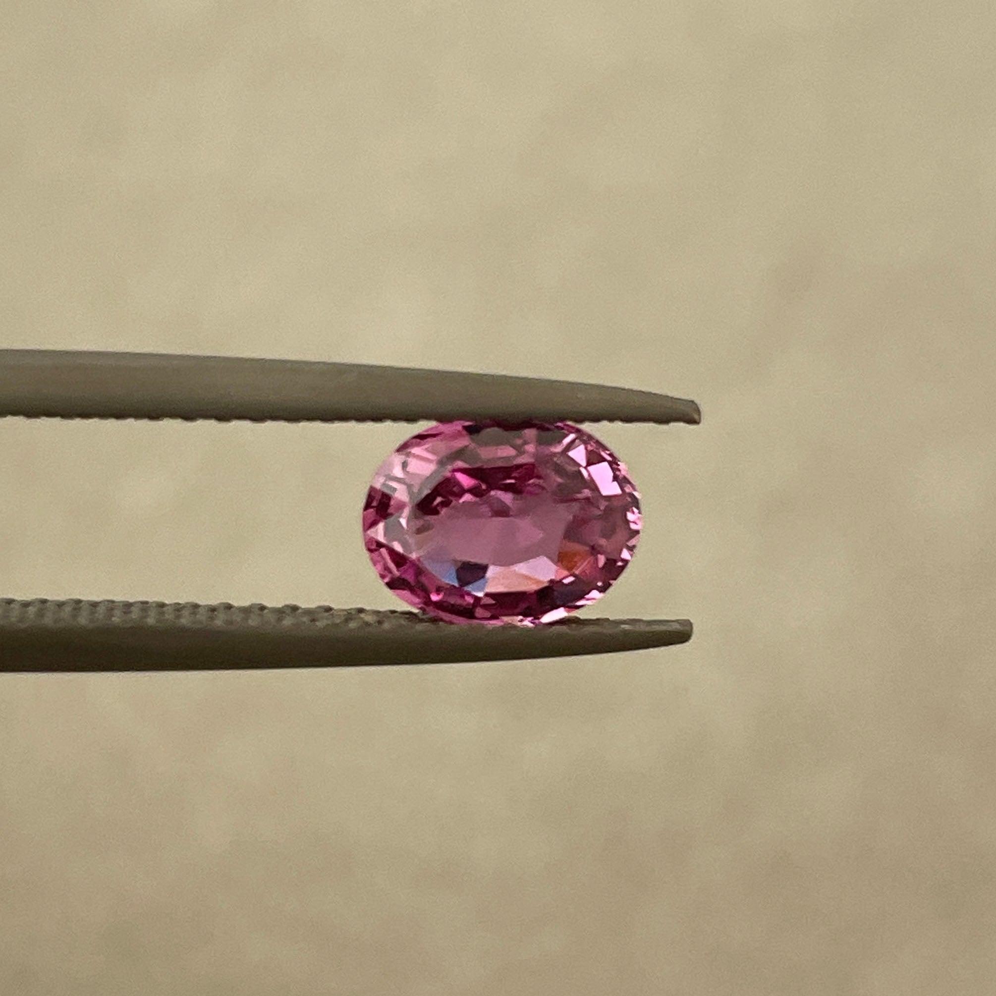 natural pink sapphire engagement ring