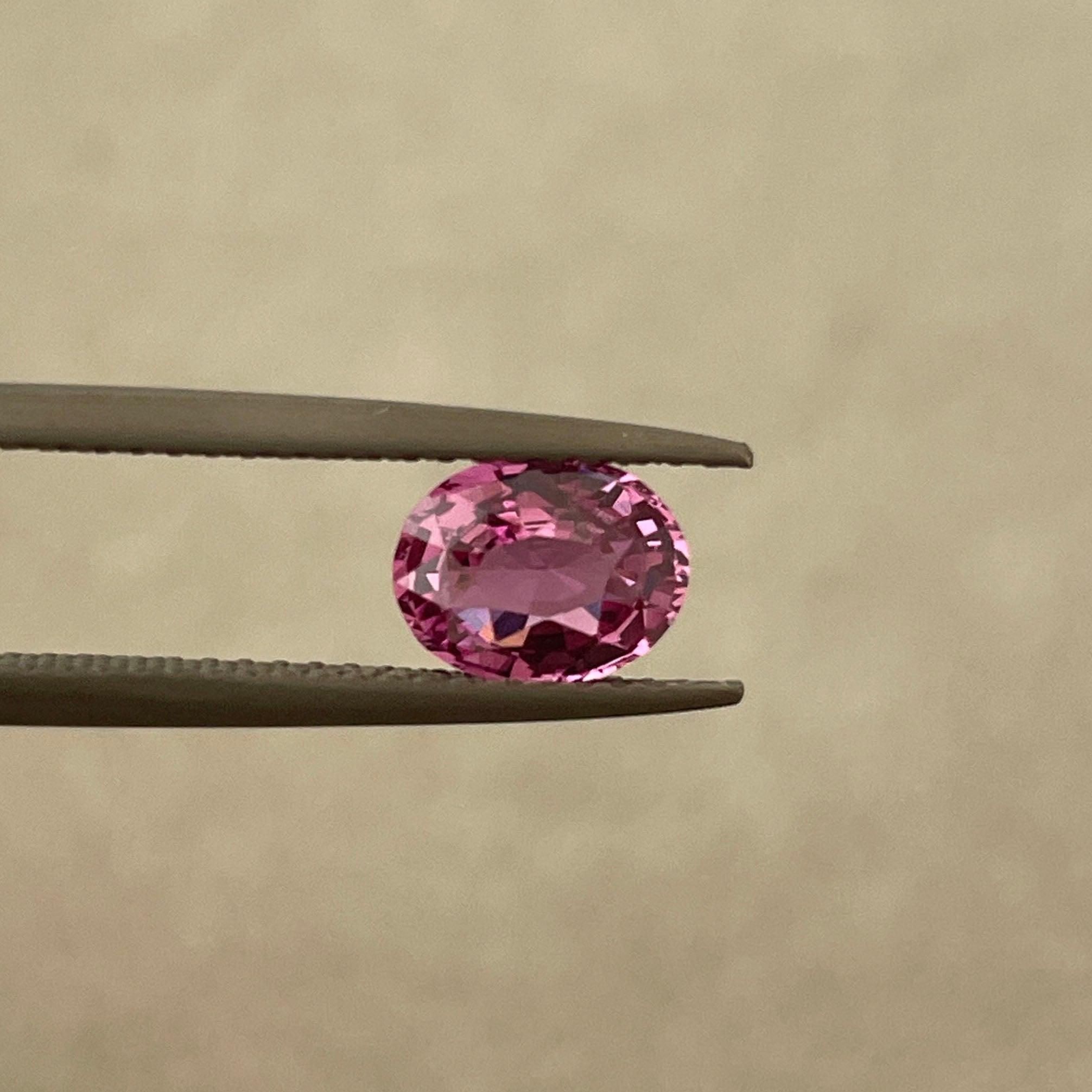 natural pink sapphire engagement ring