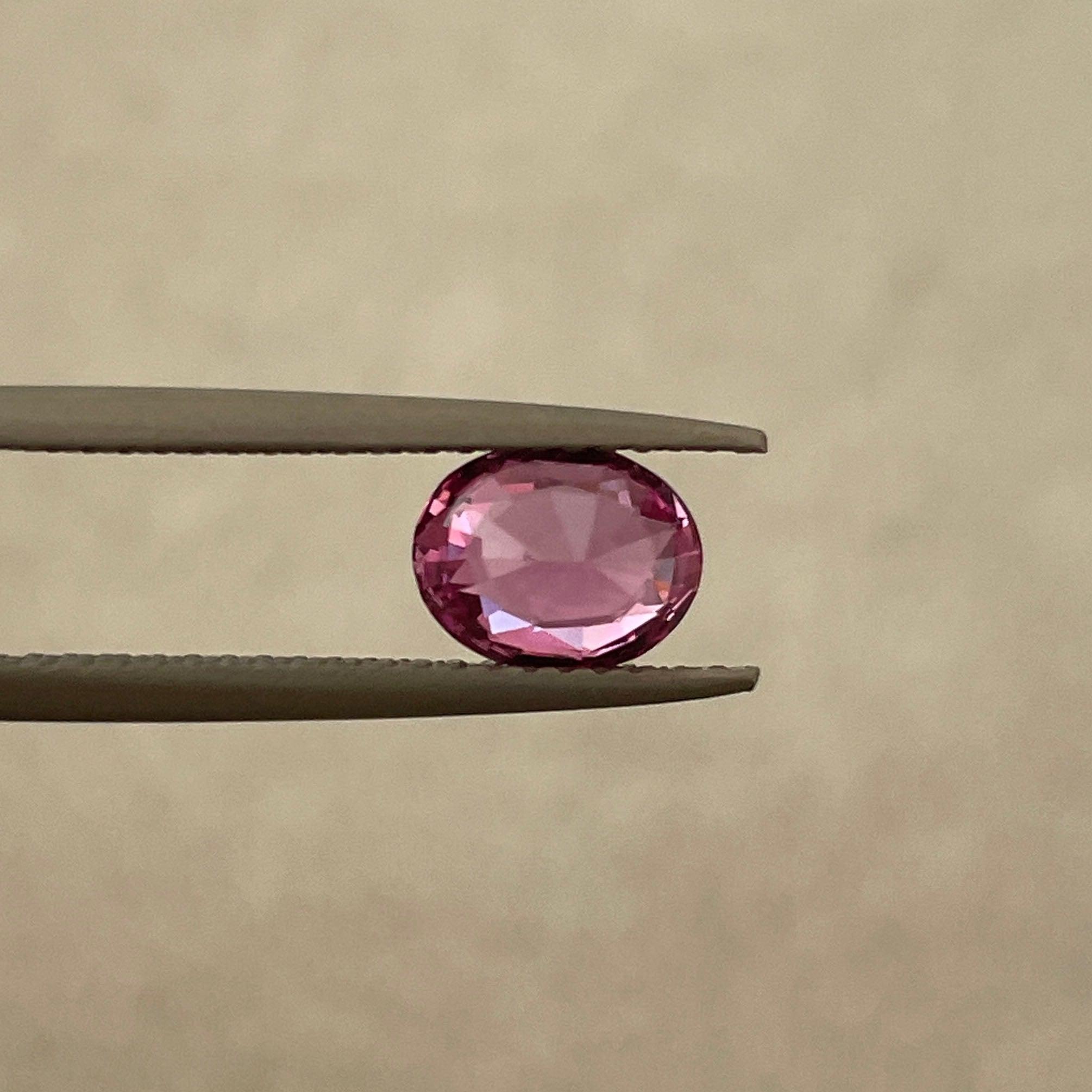 natural pink sapphire engagement ring