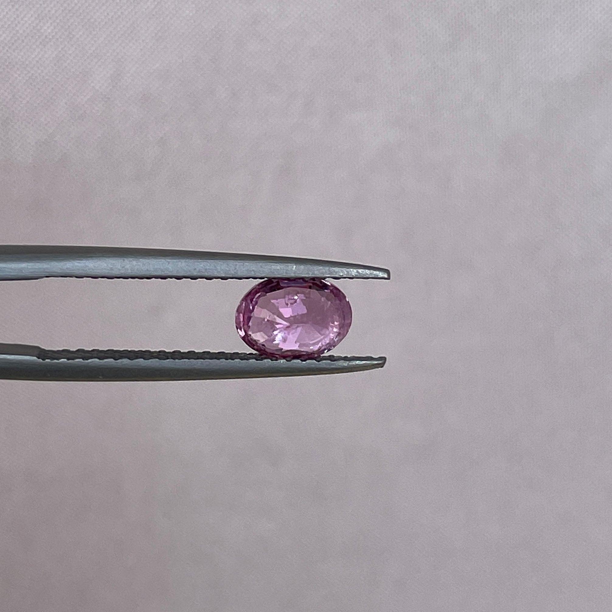natural pink sapphire engagement ring