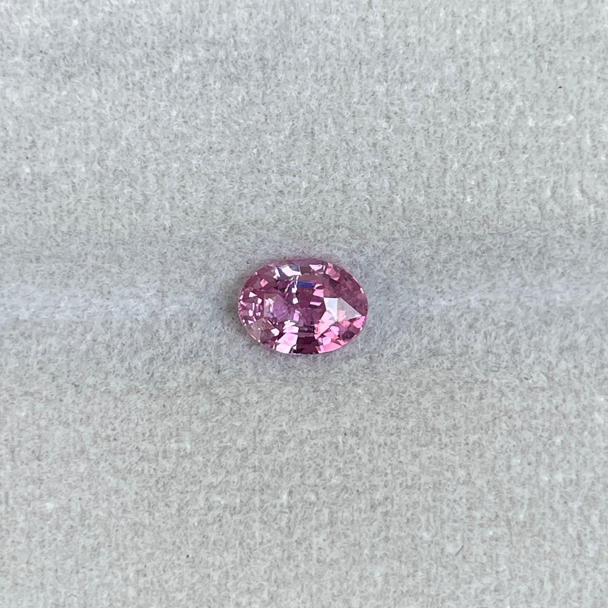 natural pink sapphire engagement ring