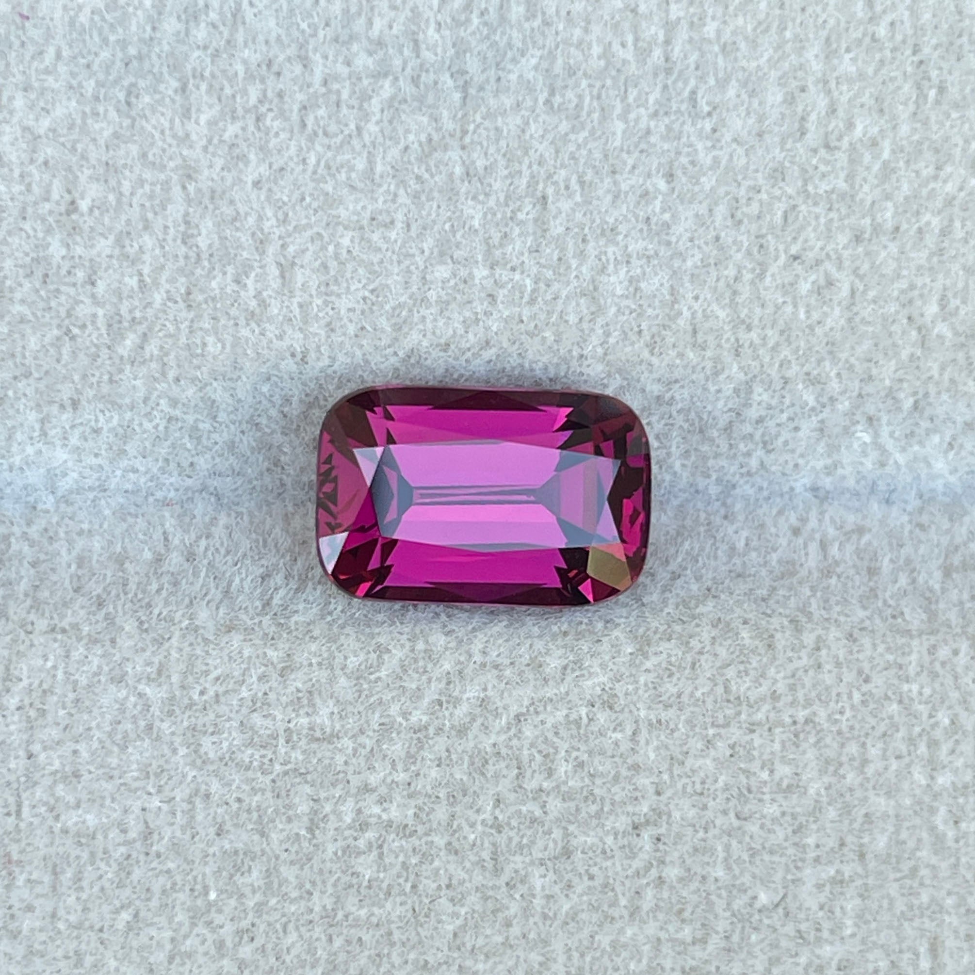natural purple garnet cushion 3.72