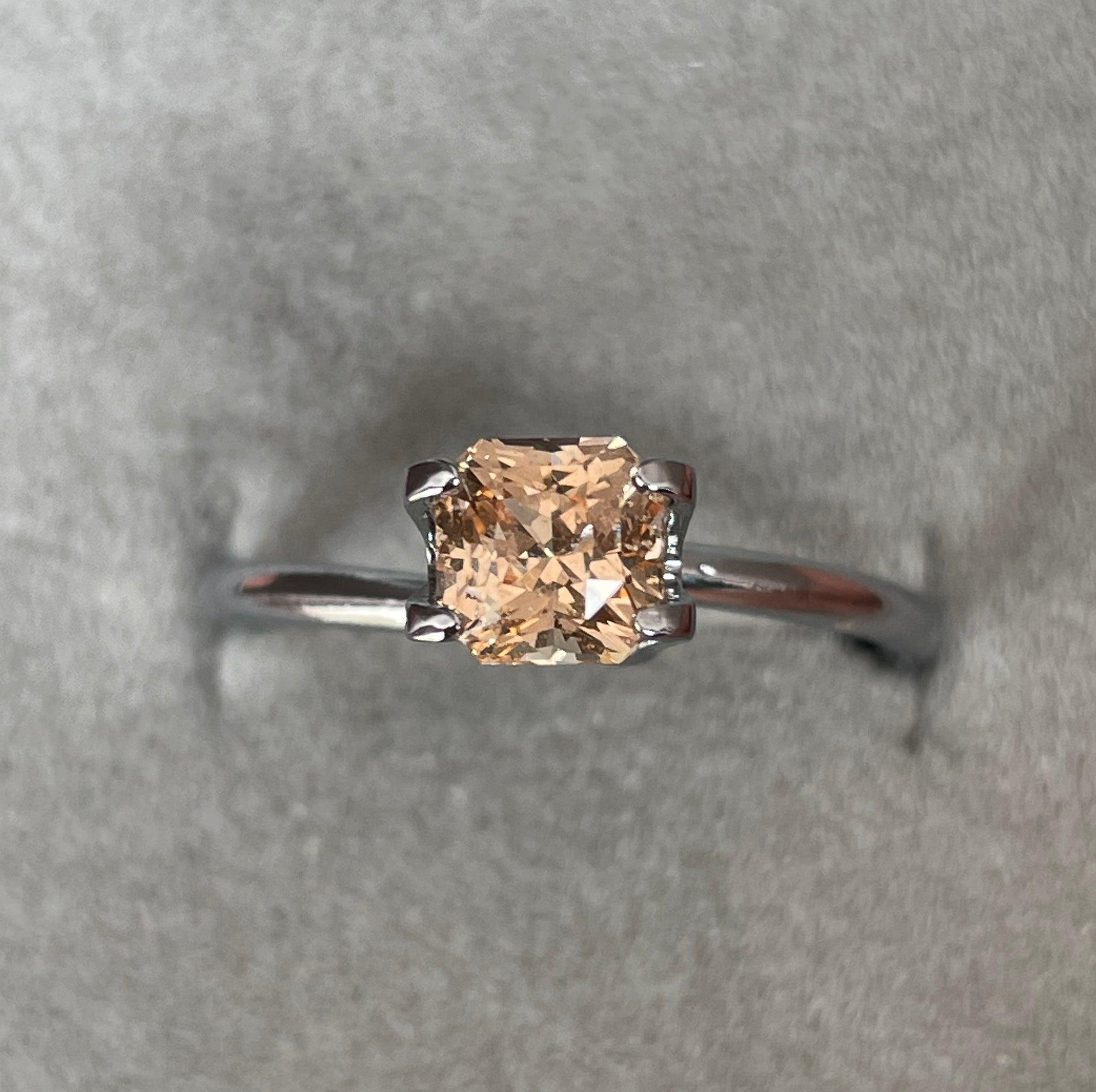 peach sapphire gemstone