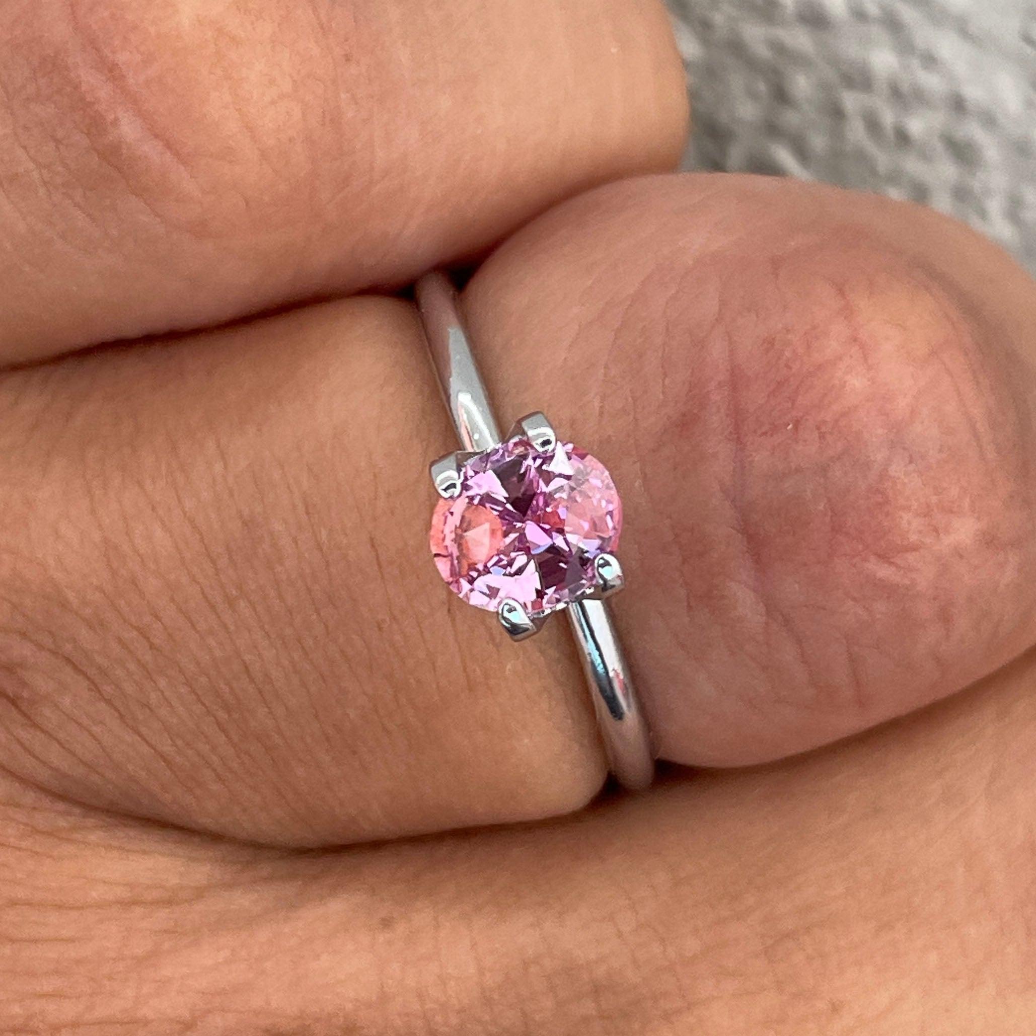 pink sapphire promise ring