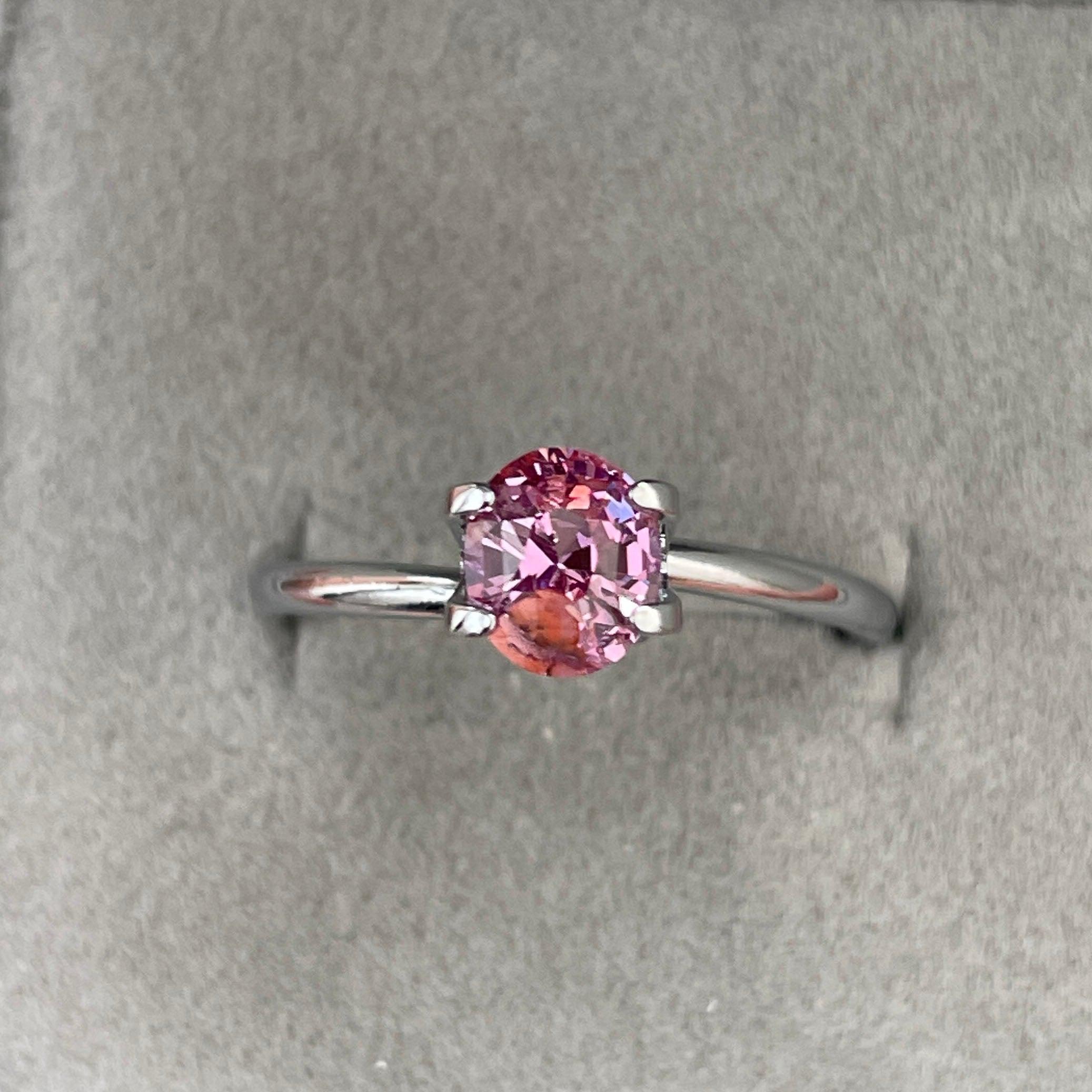 pink sapphire promise ring
