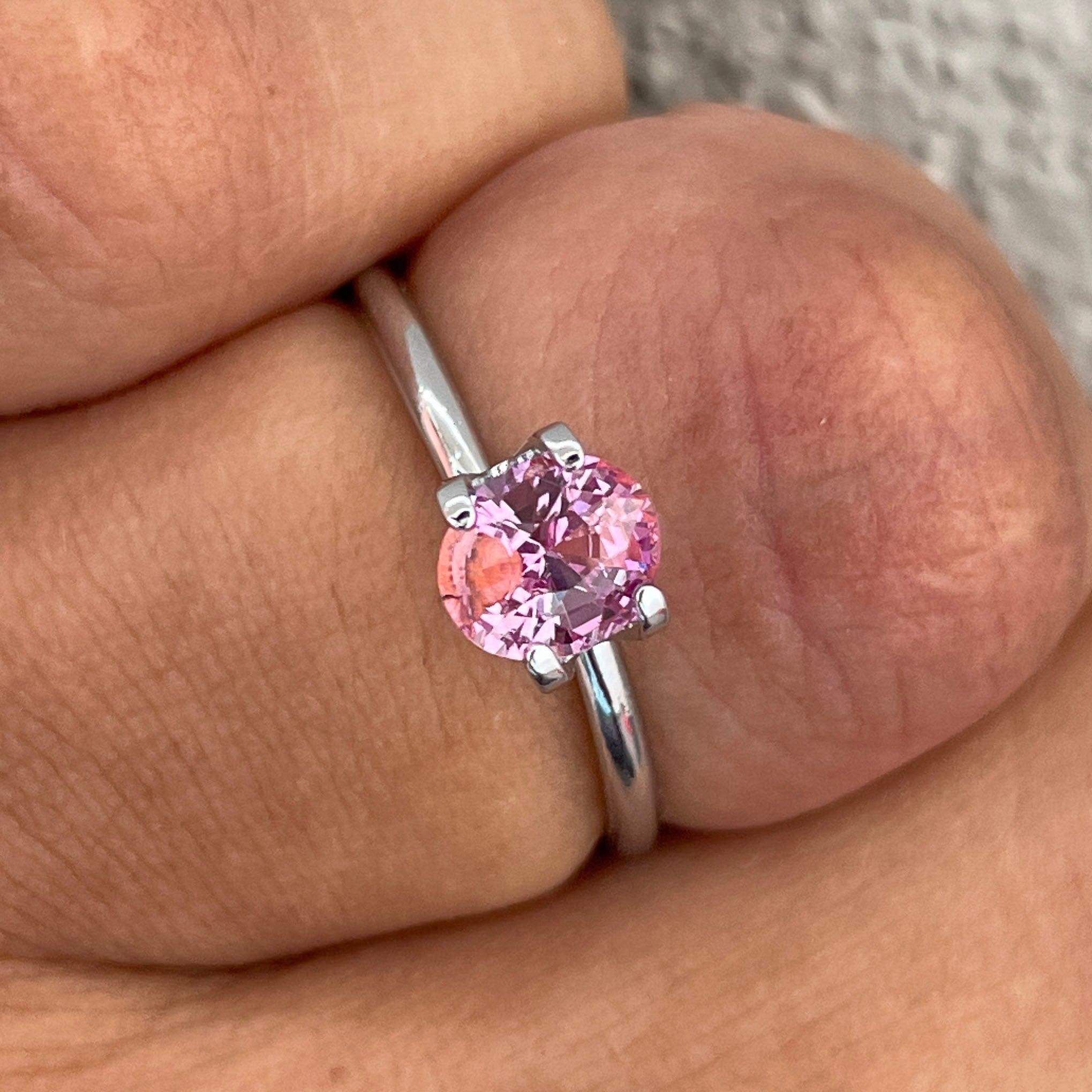 pink sapphire promise ring