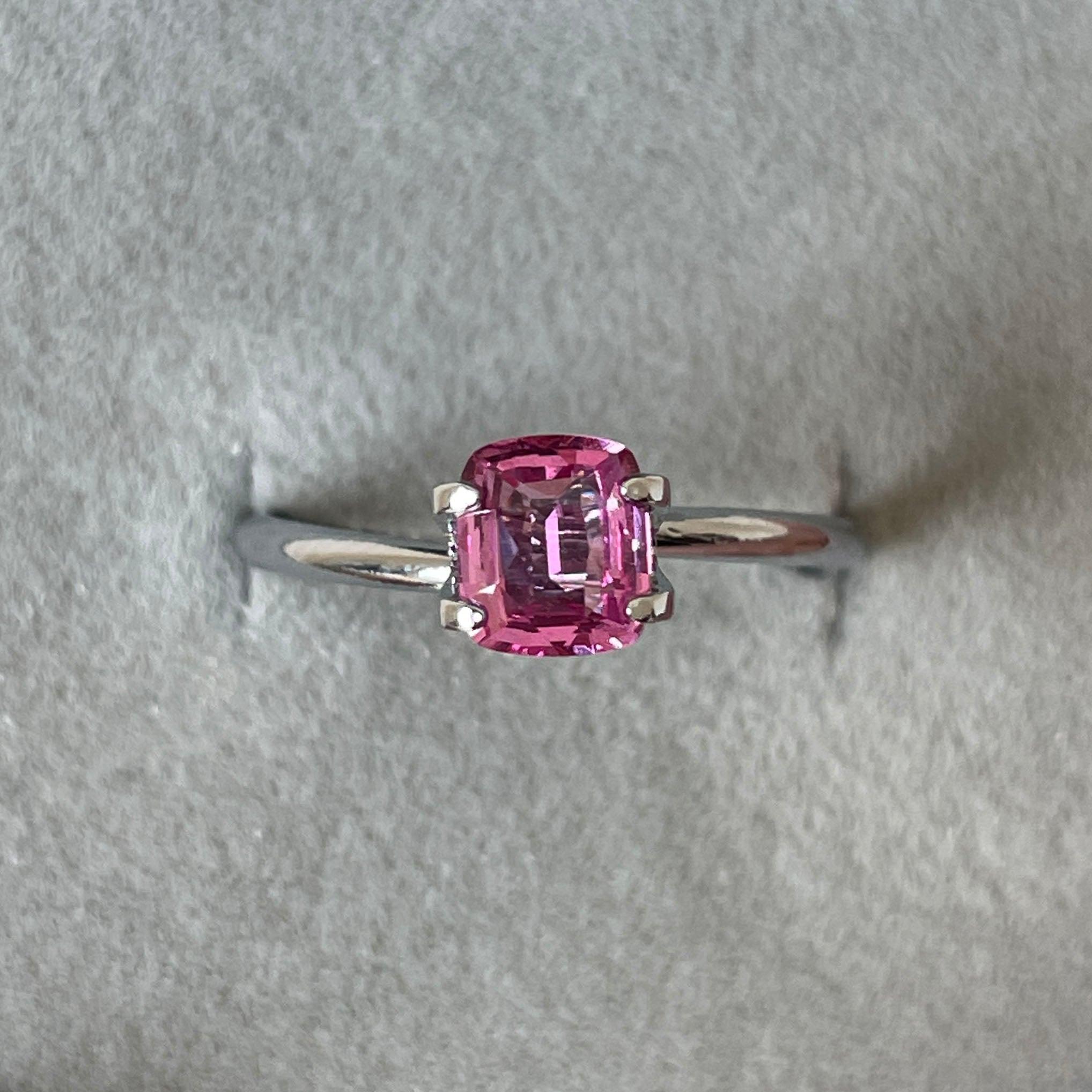 pink sapphire ring