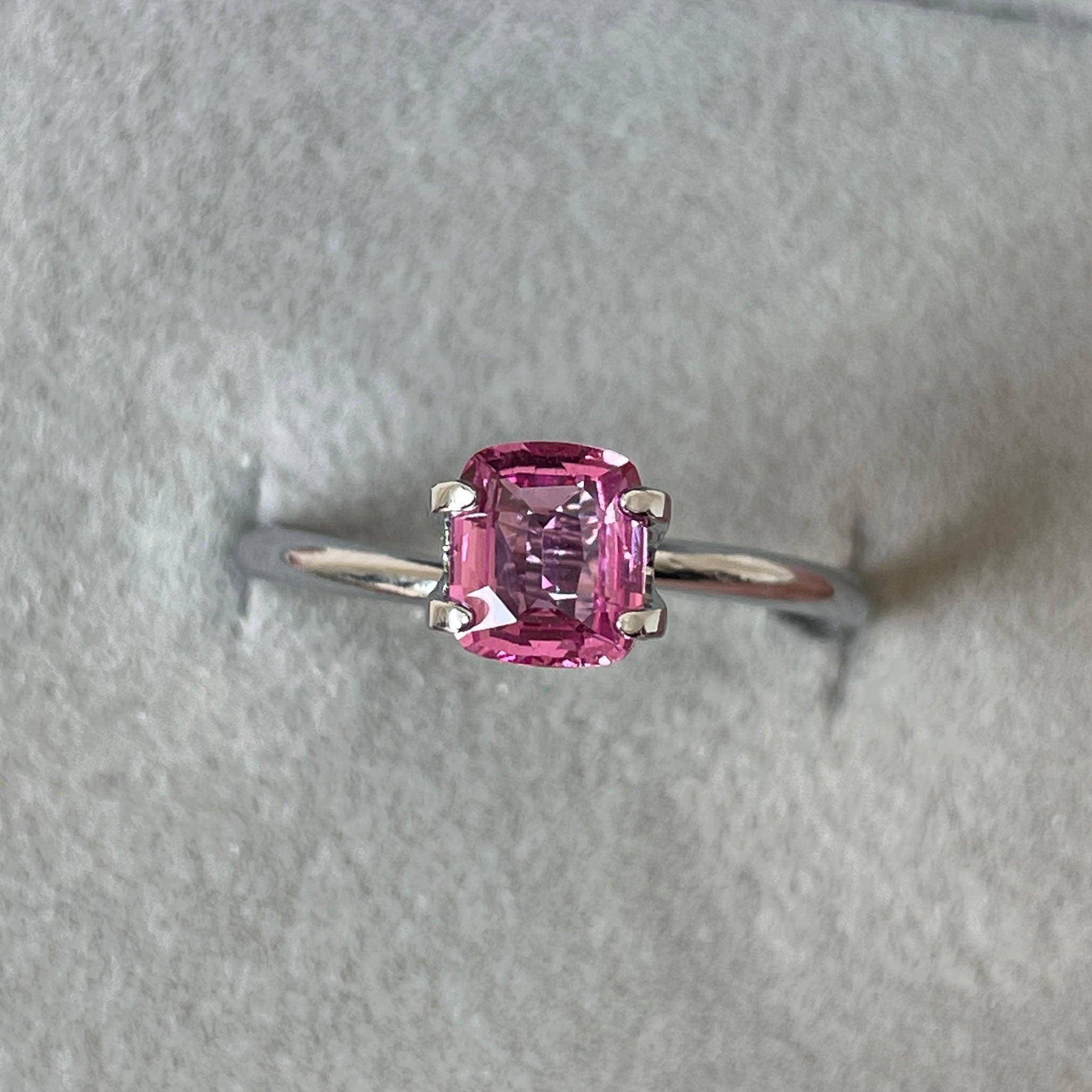 pink sapphire ring