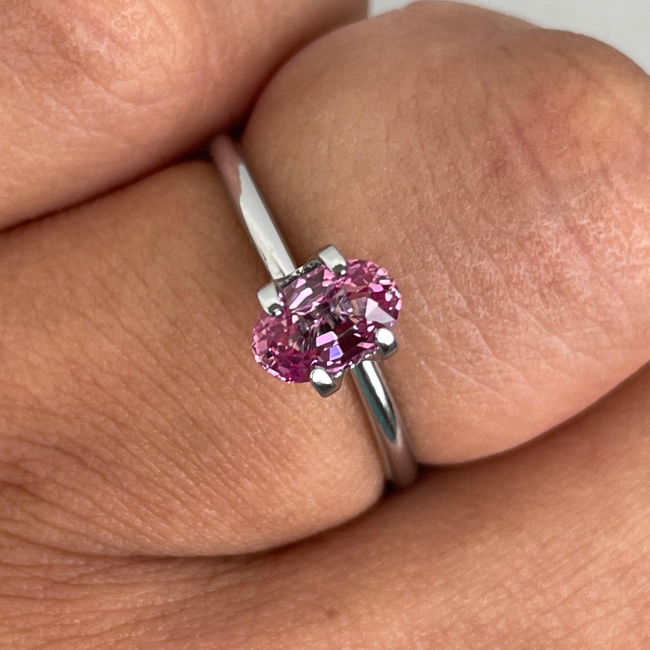 pink sapphire ring engagement