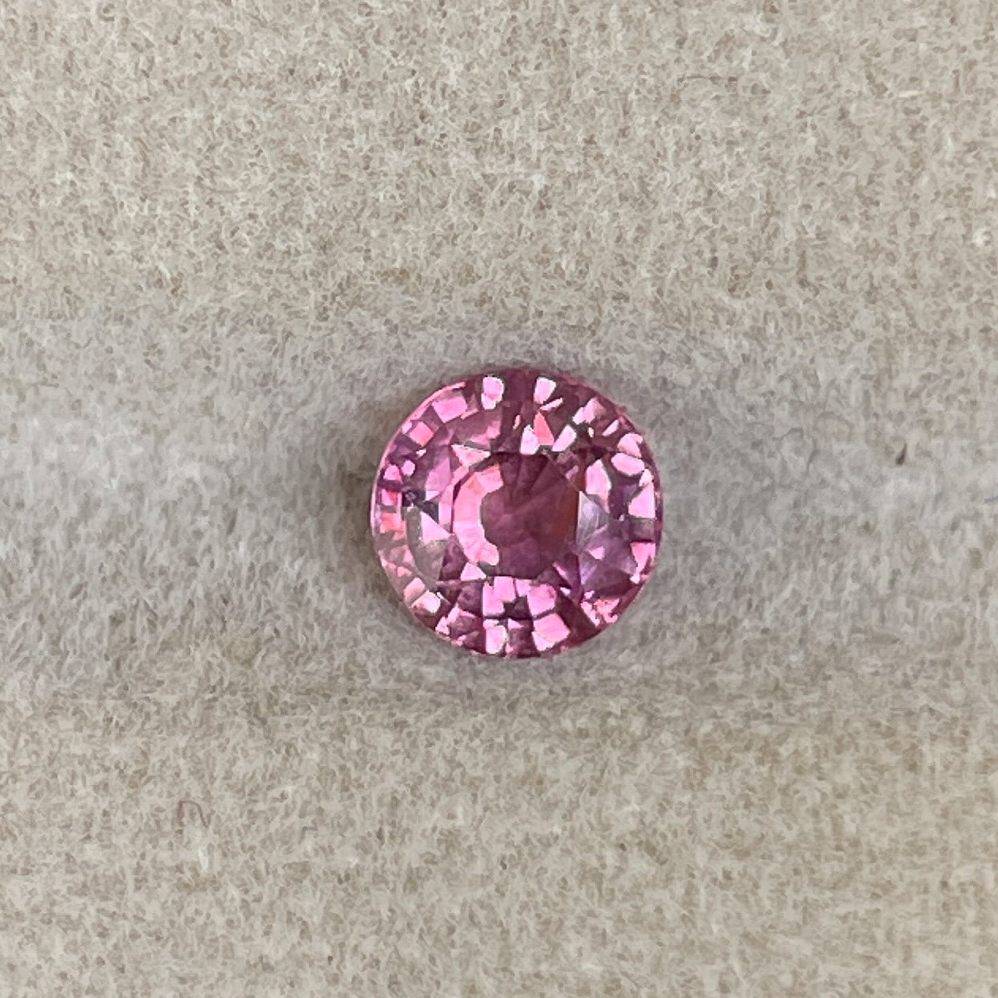 Natural Pink Sapphire 0.91 Ct Round Cut – No Heat VVS Loose Sapphire for Engagement Ring