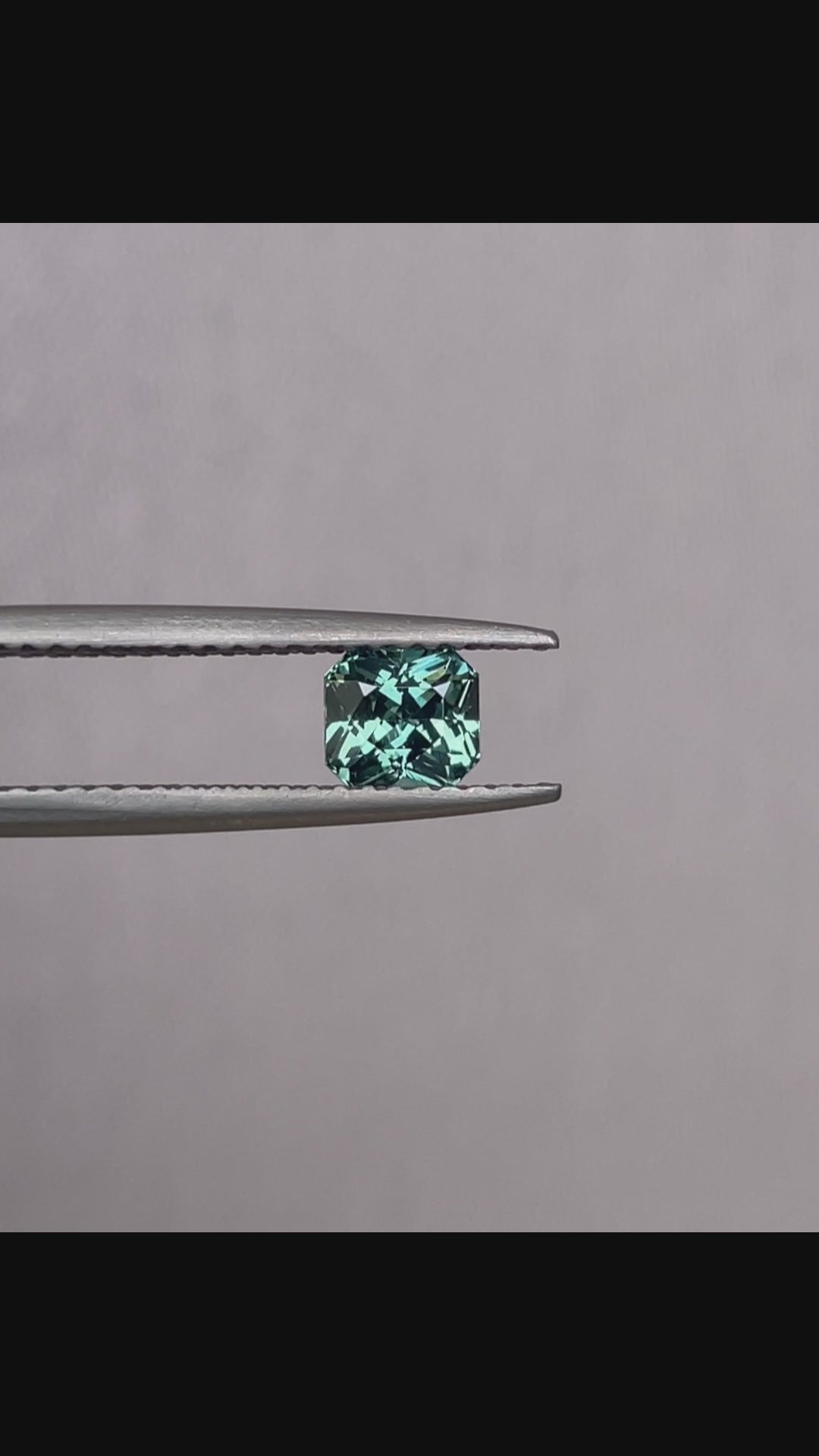 loose teal sapphire emerald radiant cut