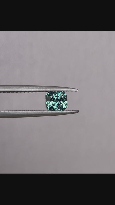 loose teal sapphire emerald radiant cut