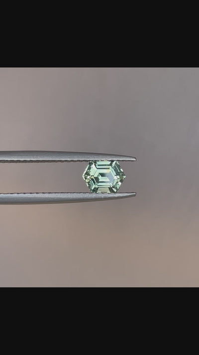 light green sapphire gemstone