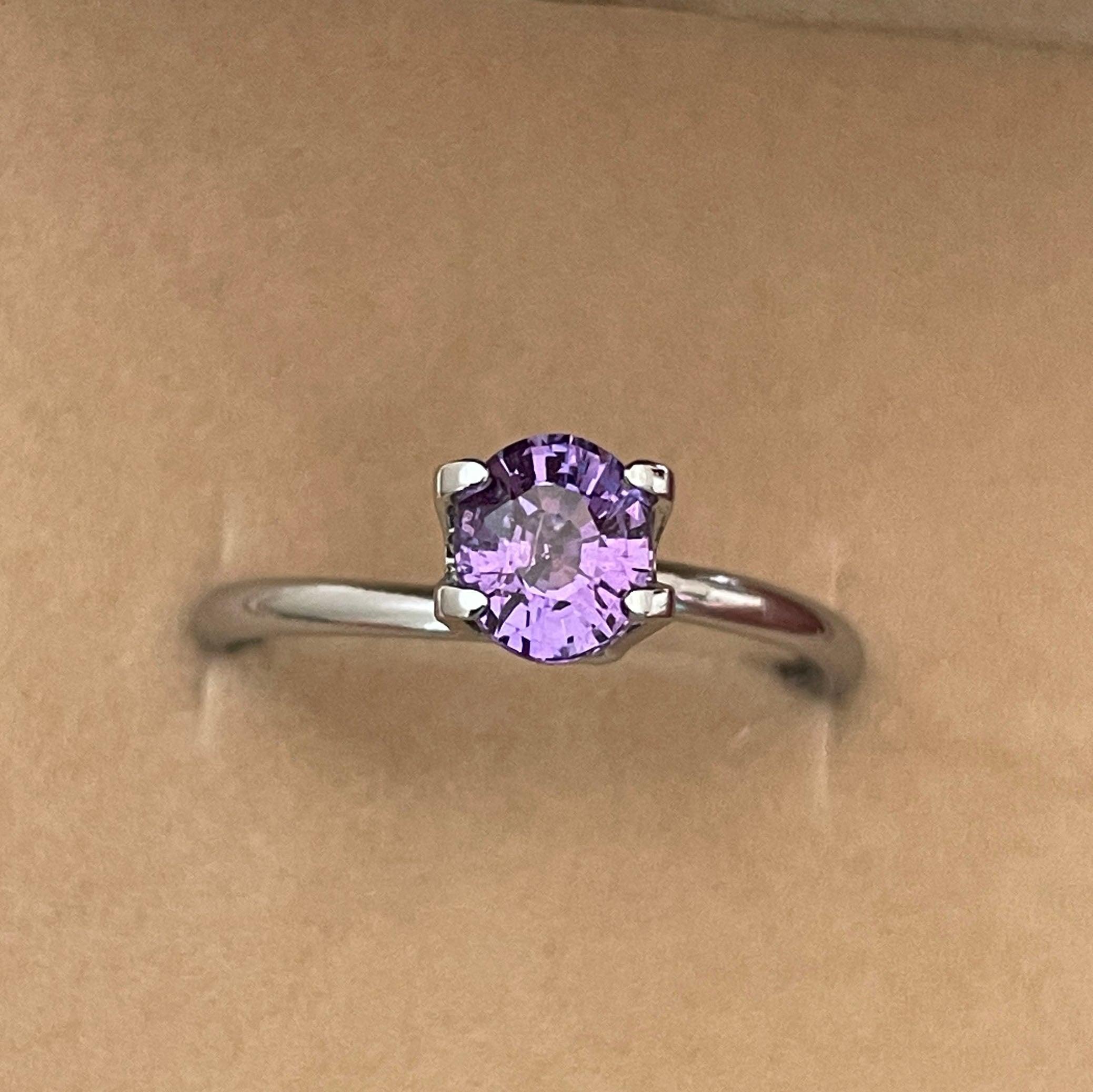 purple sapphire engagement rings