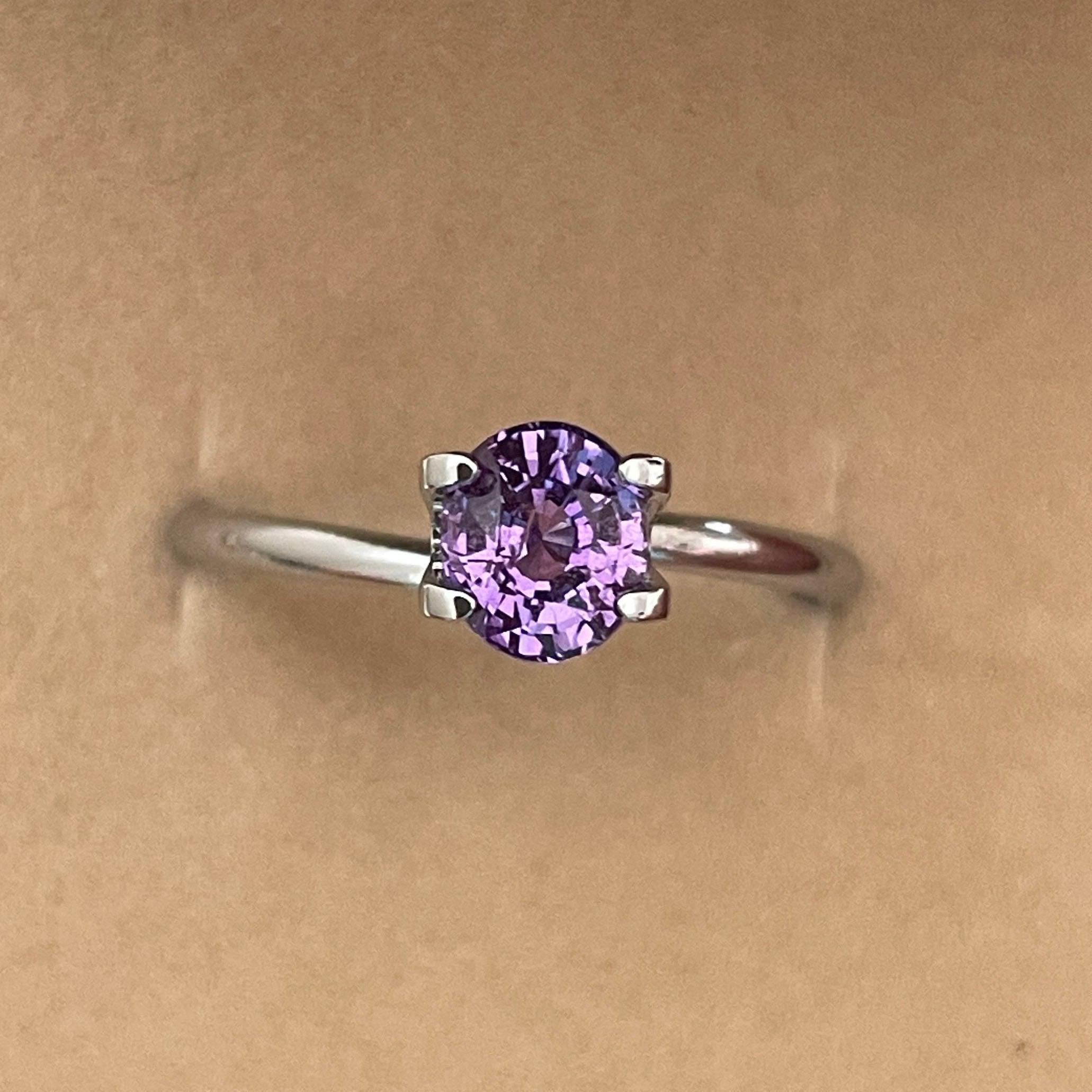 purple sapphire engagement rings