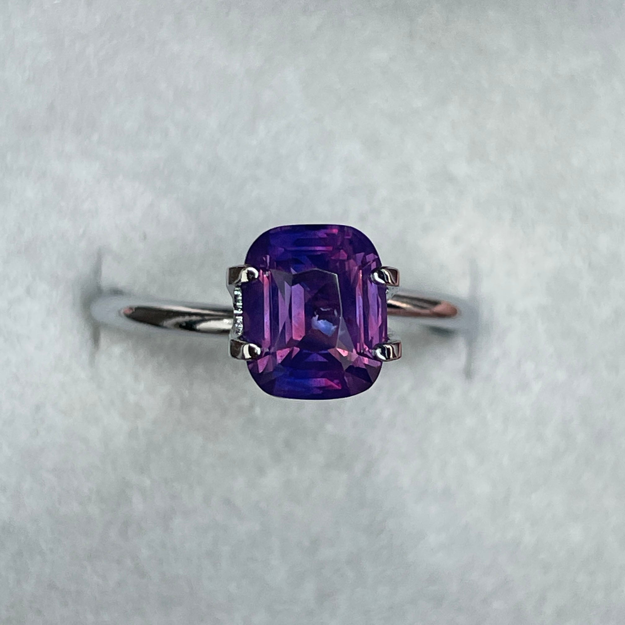 purple sapphire 2.14 gemstone