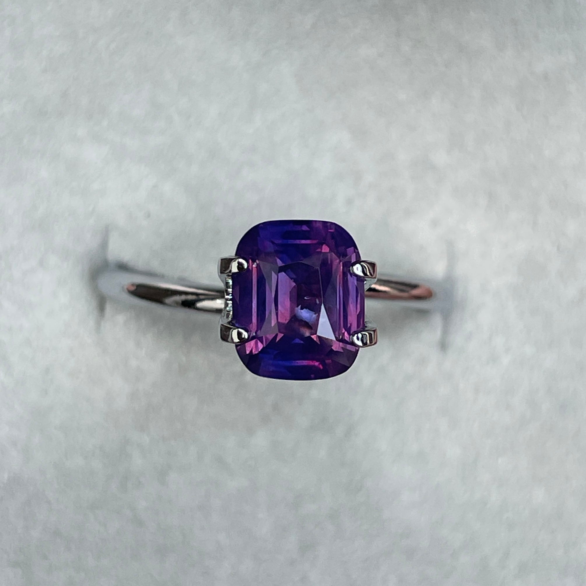 purple sapphire 2.14 gemstone