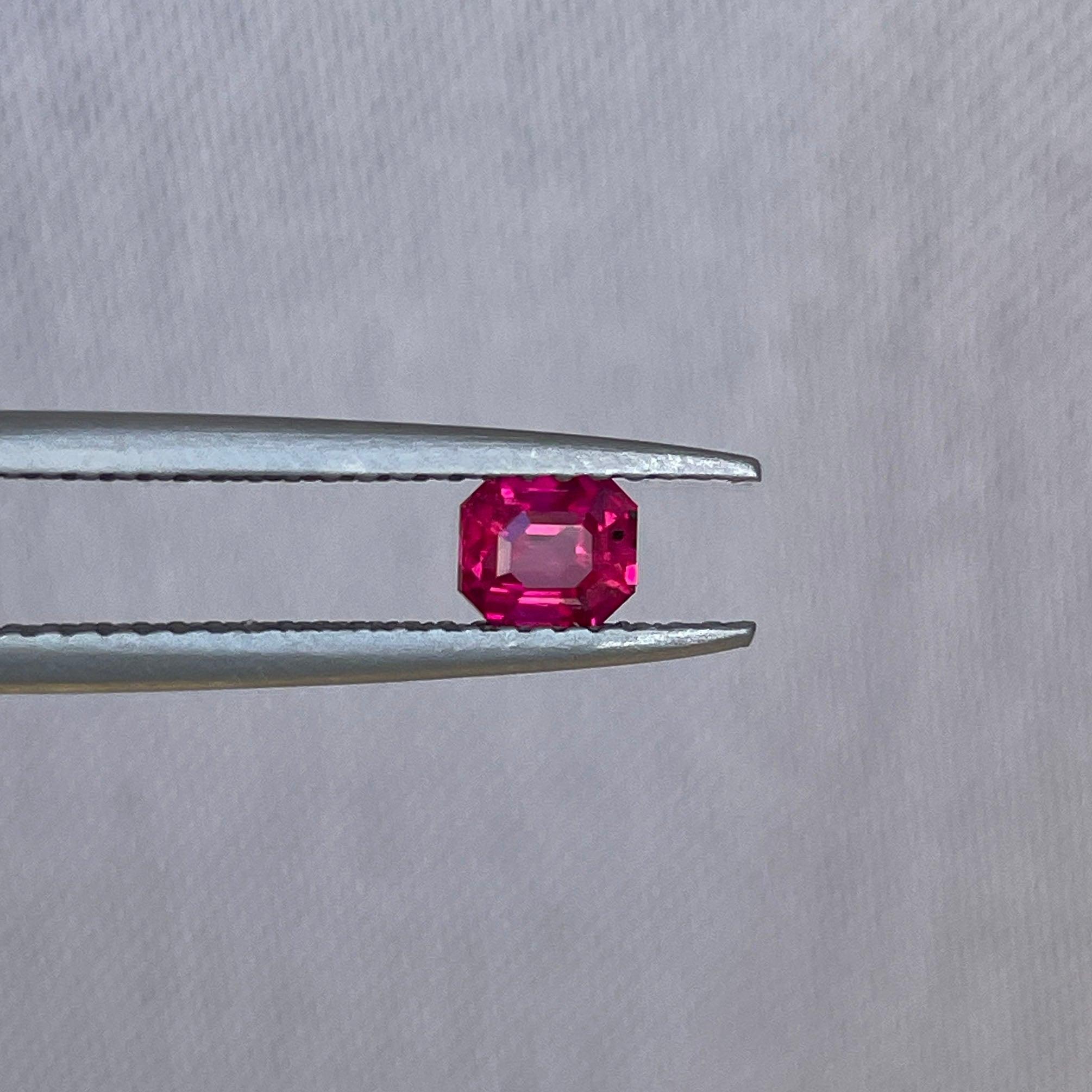 ruby stone ring in silver