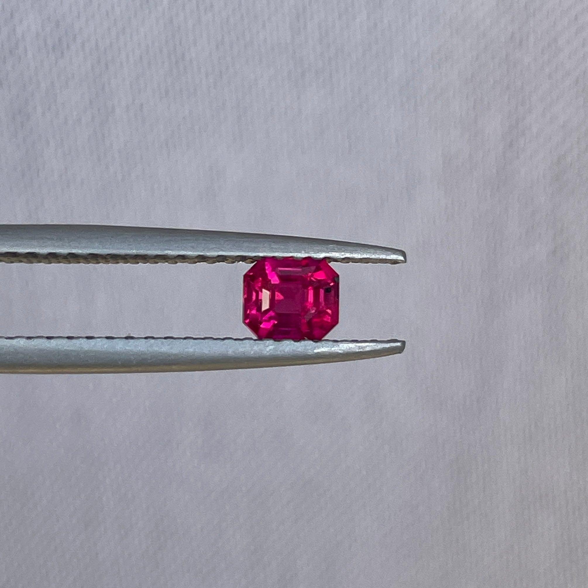 ruby stone ring in silver