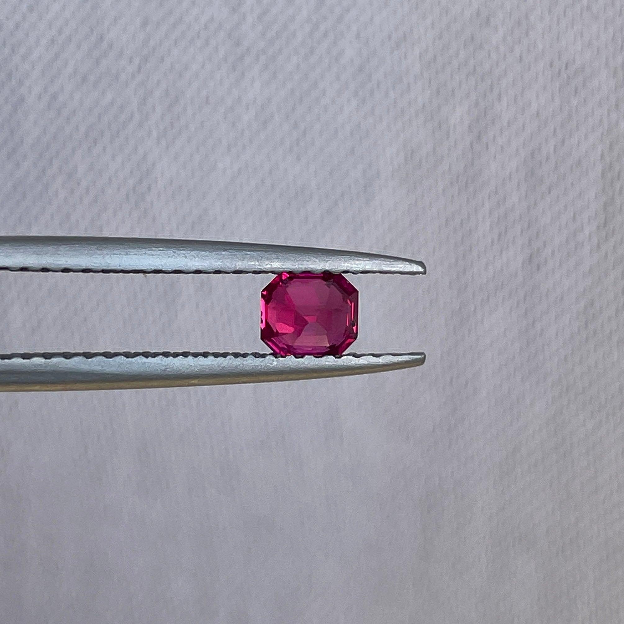 ruby stone ring in silver