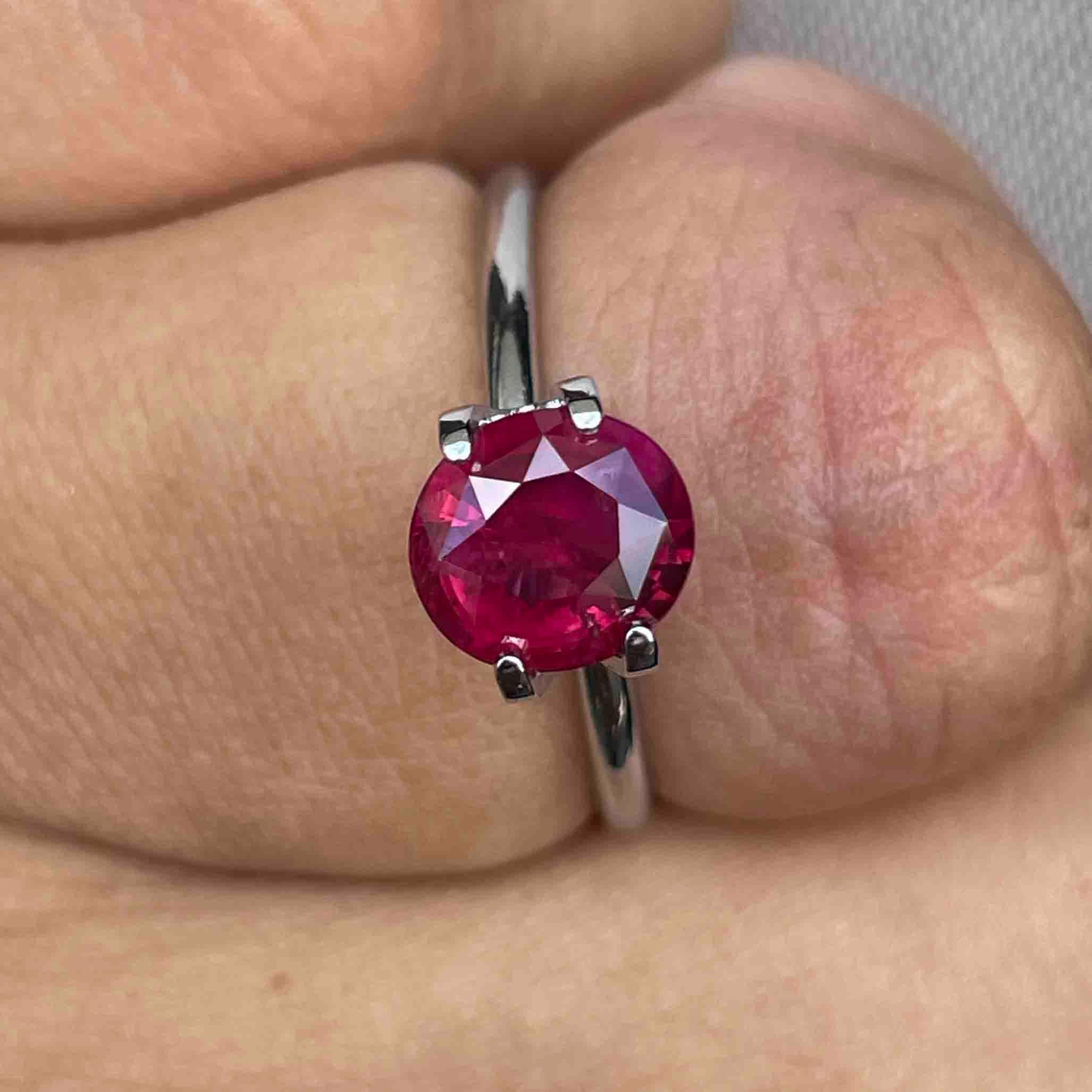 ruby stone with ring