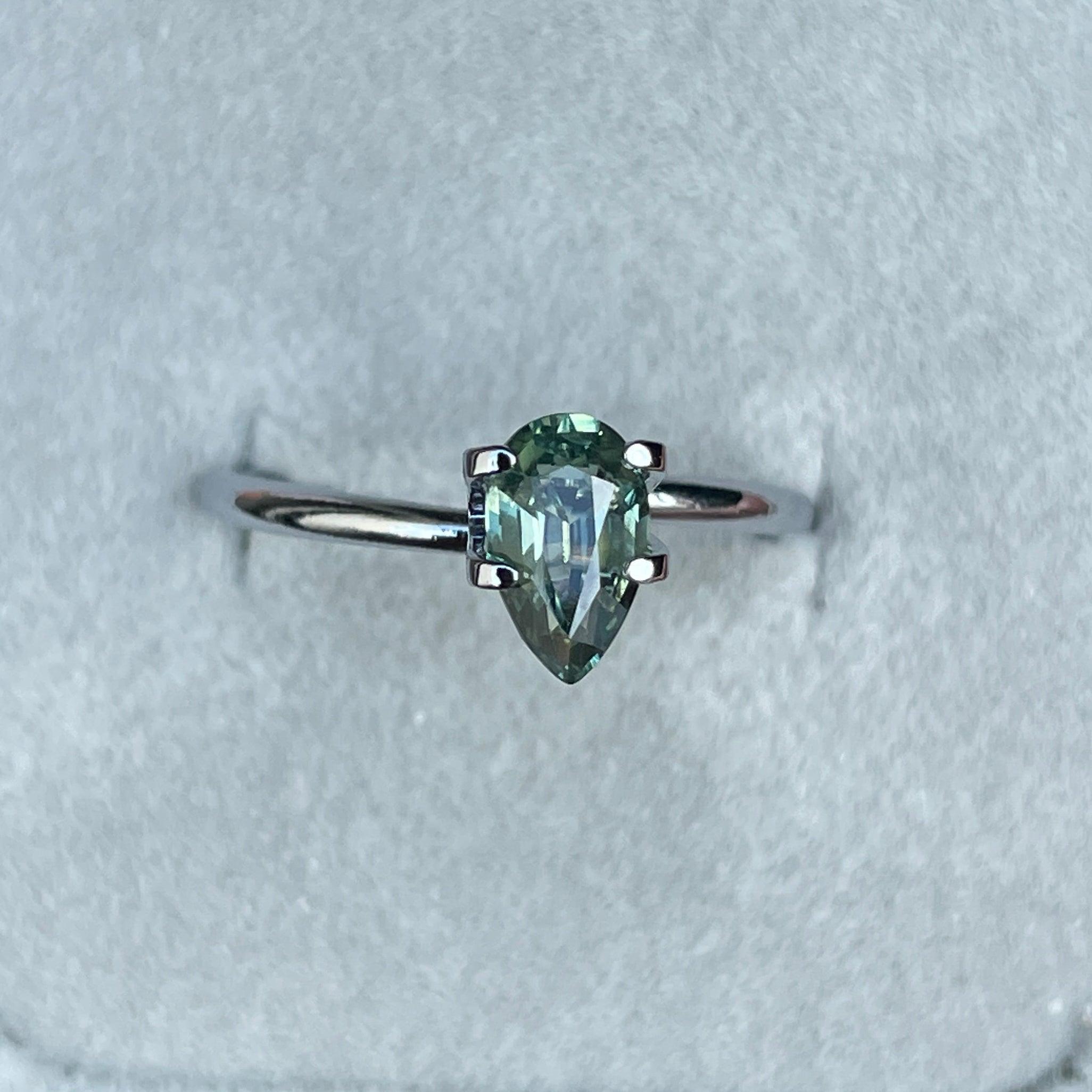 teal green parti colored loose sapphire