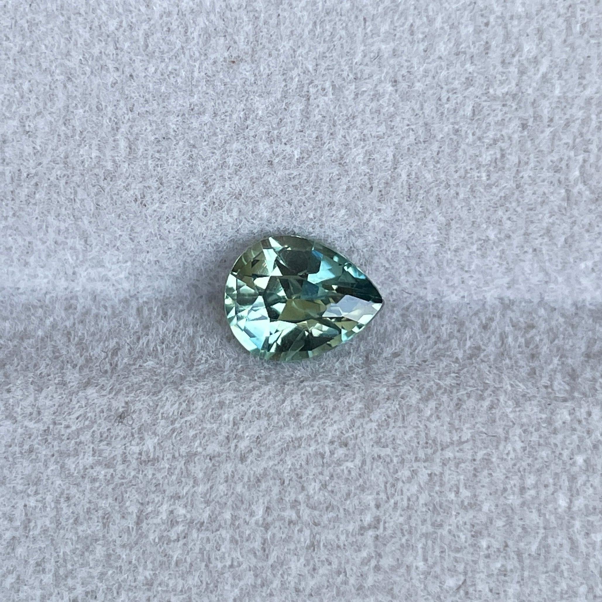 teal green parti colored loose sapphire