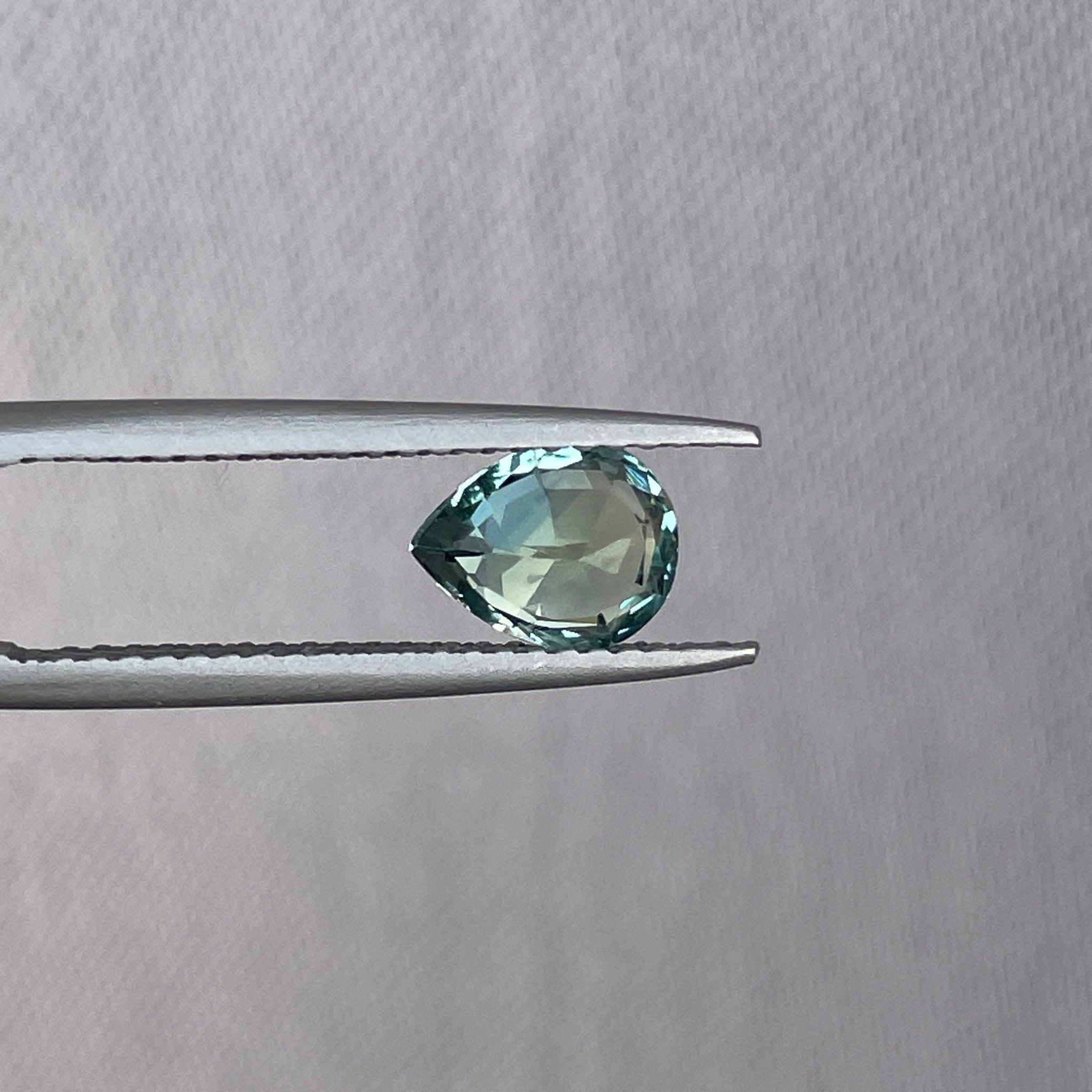 teal green parti colored loose sapphire