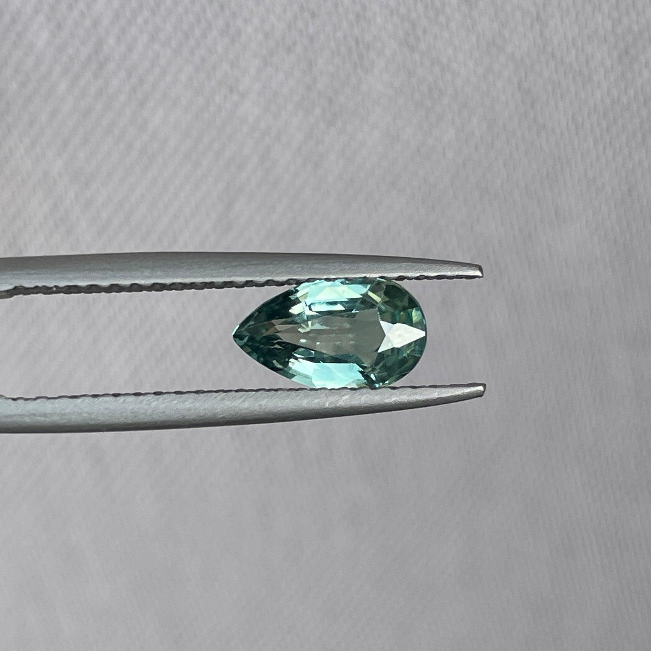 teal green parti colored loose sapphire