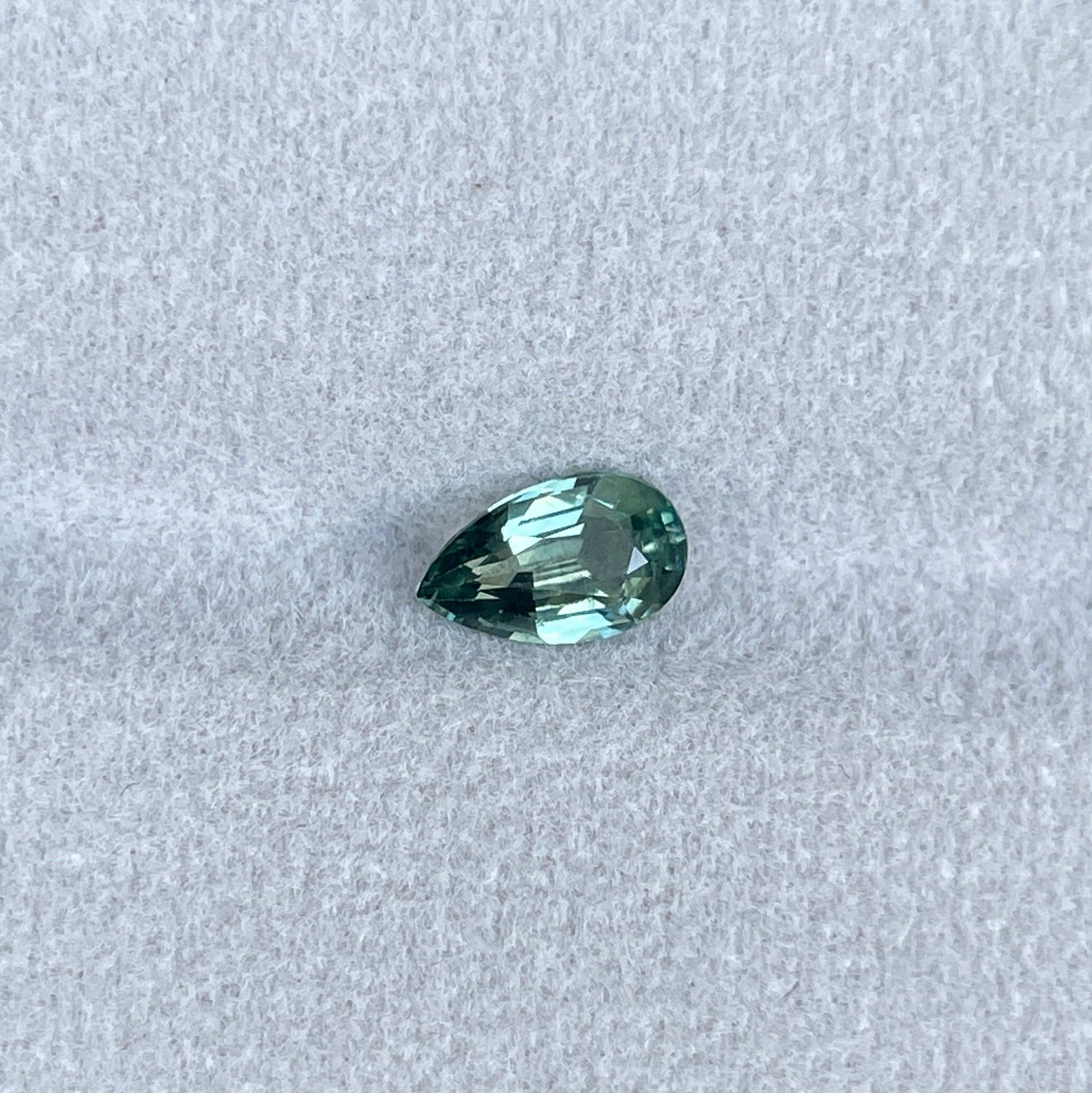 teal green parti colored loose sapphire