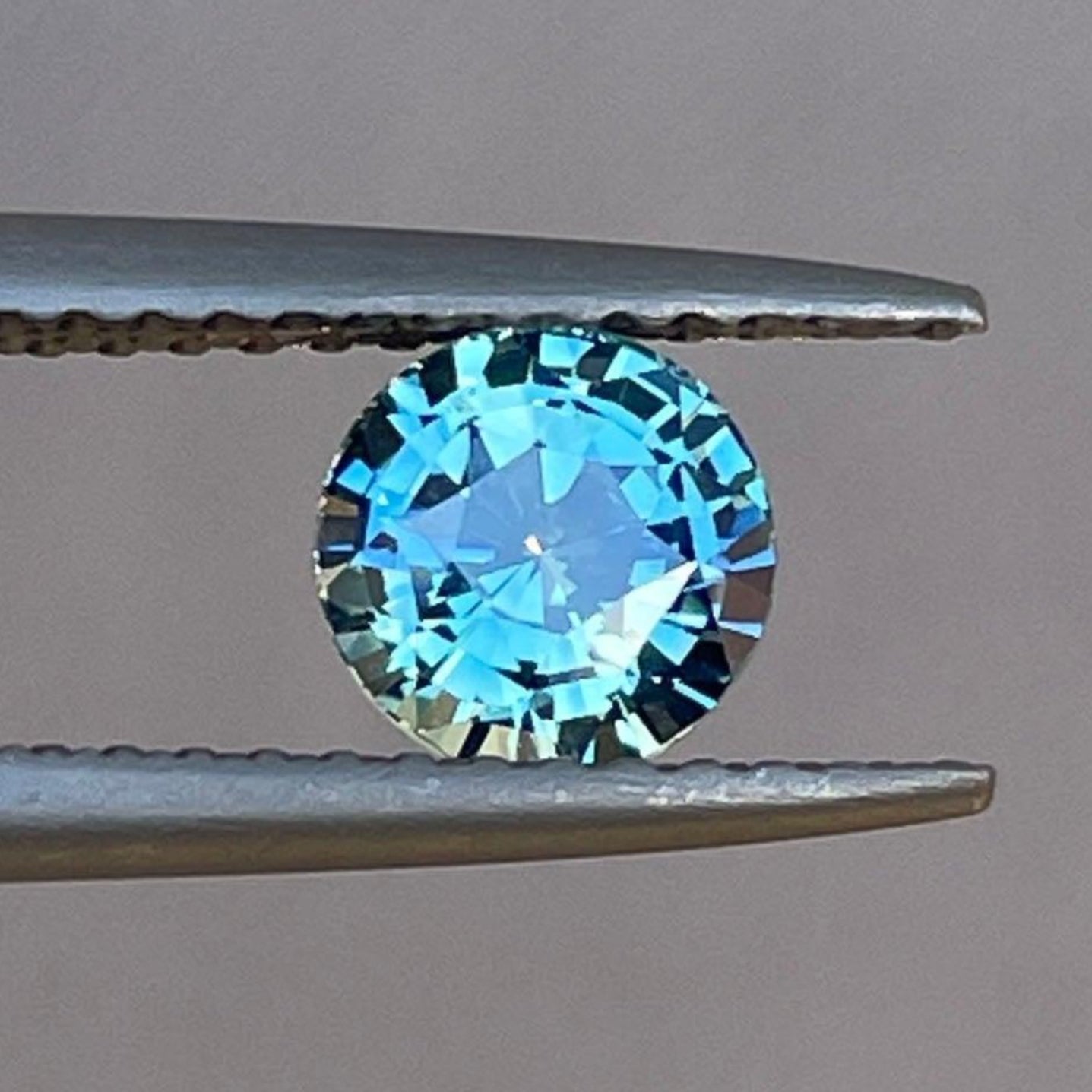 Saphir paon sirène océan sarcelle taille ronde, 1,00 crt., saphir Montana bleu-vert en vrac pour bijoux, pierre de naissance de septembre par NASHGEMS