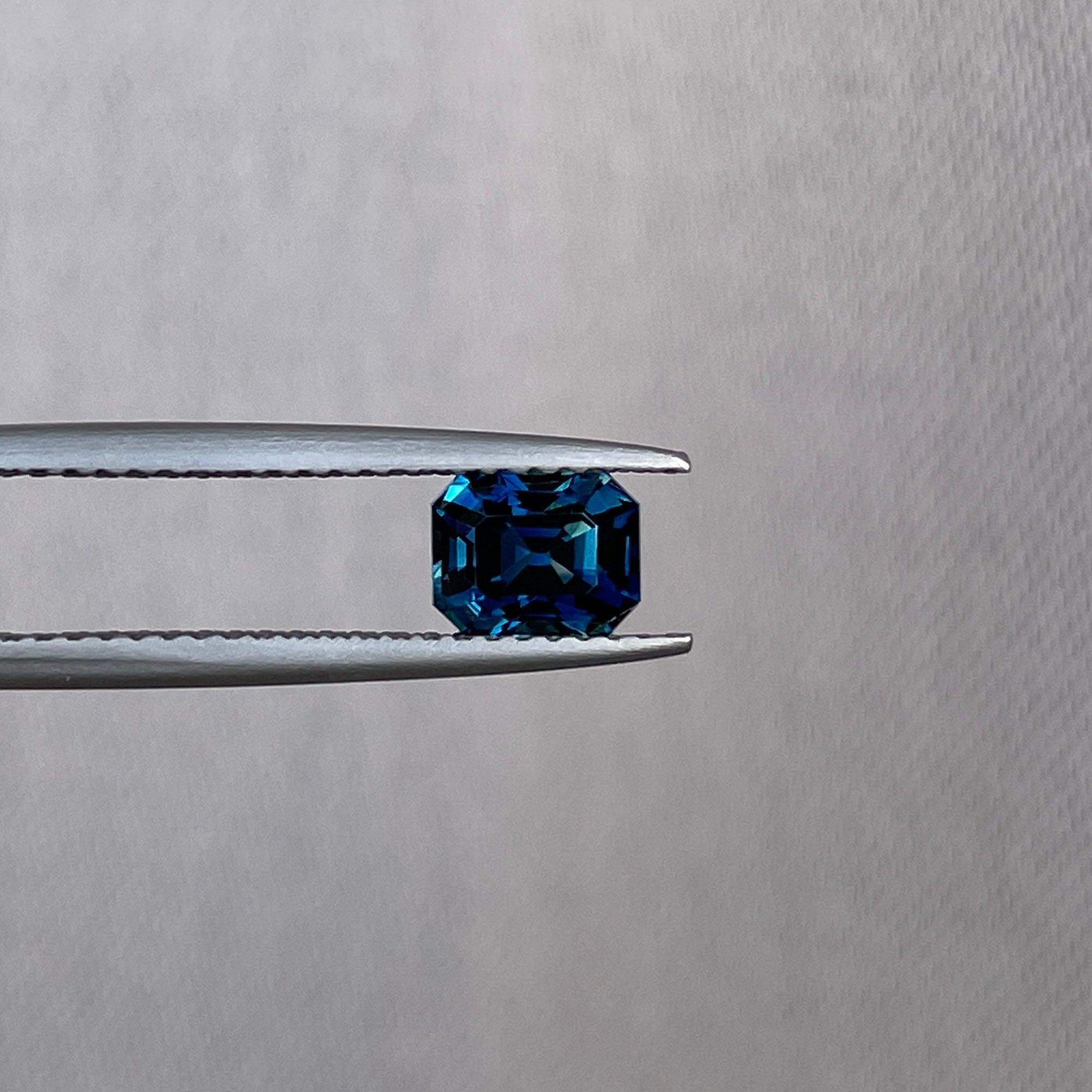 teal sapphire engagement ring