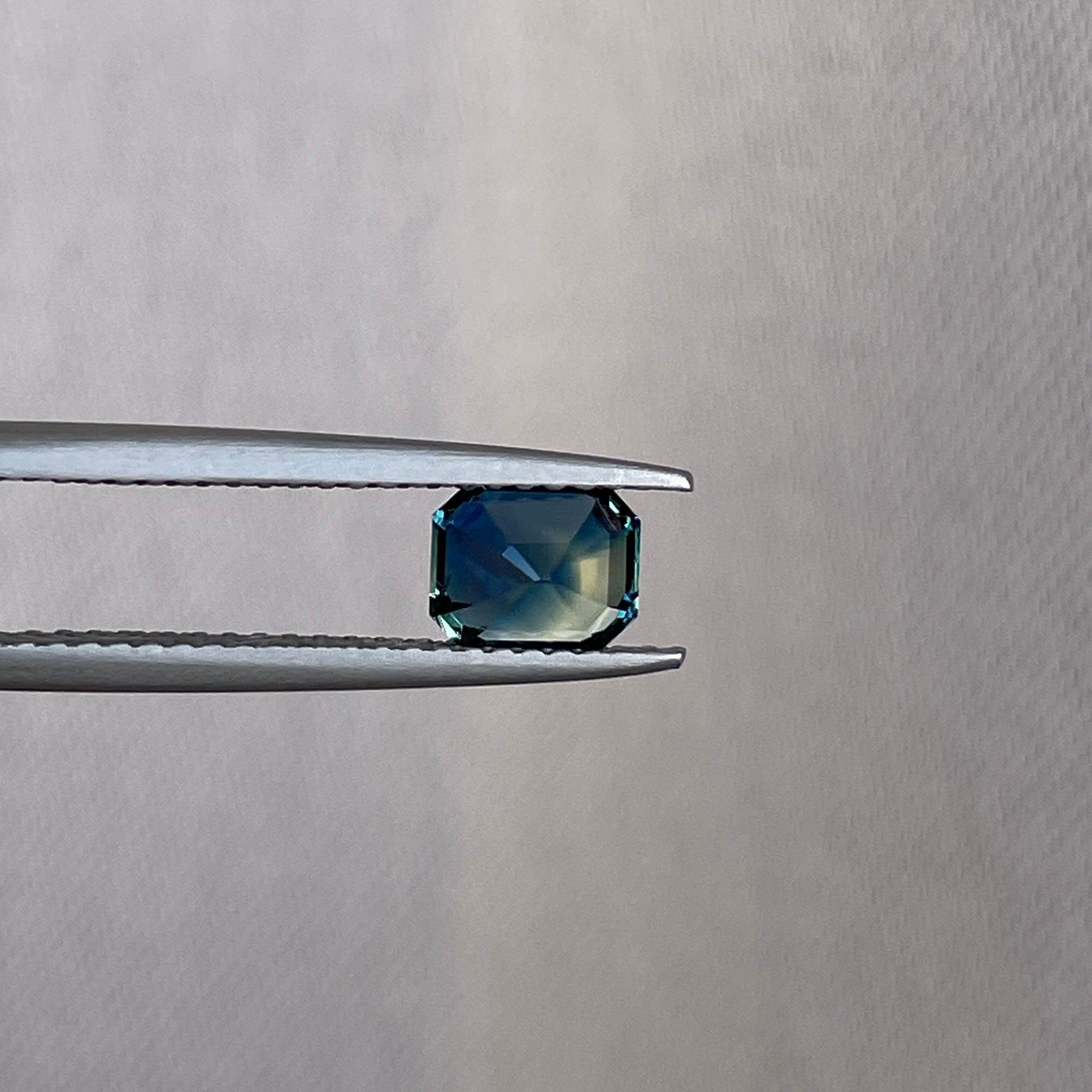teal sapphire engagement ring