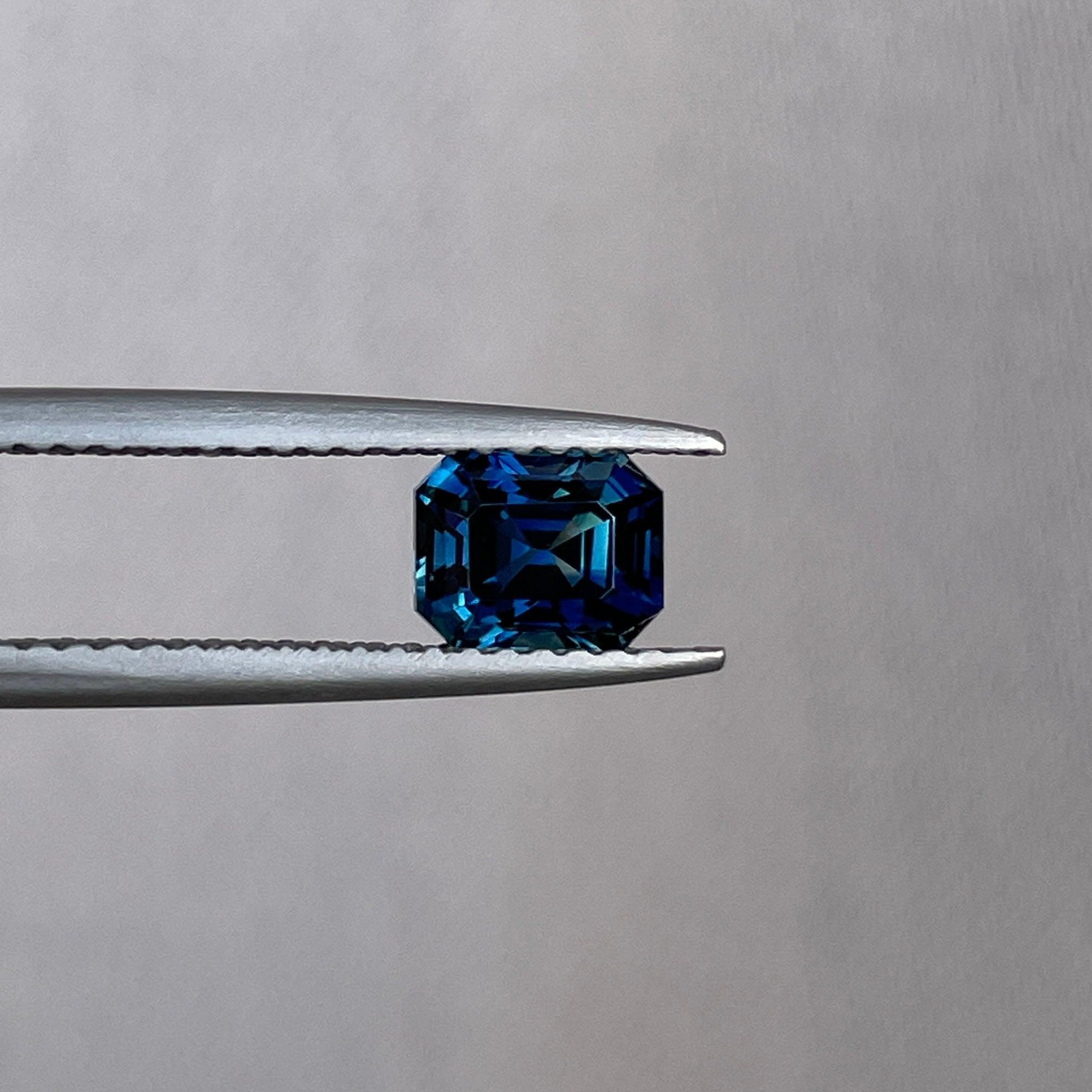 teal sapphire engagement ring