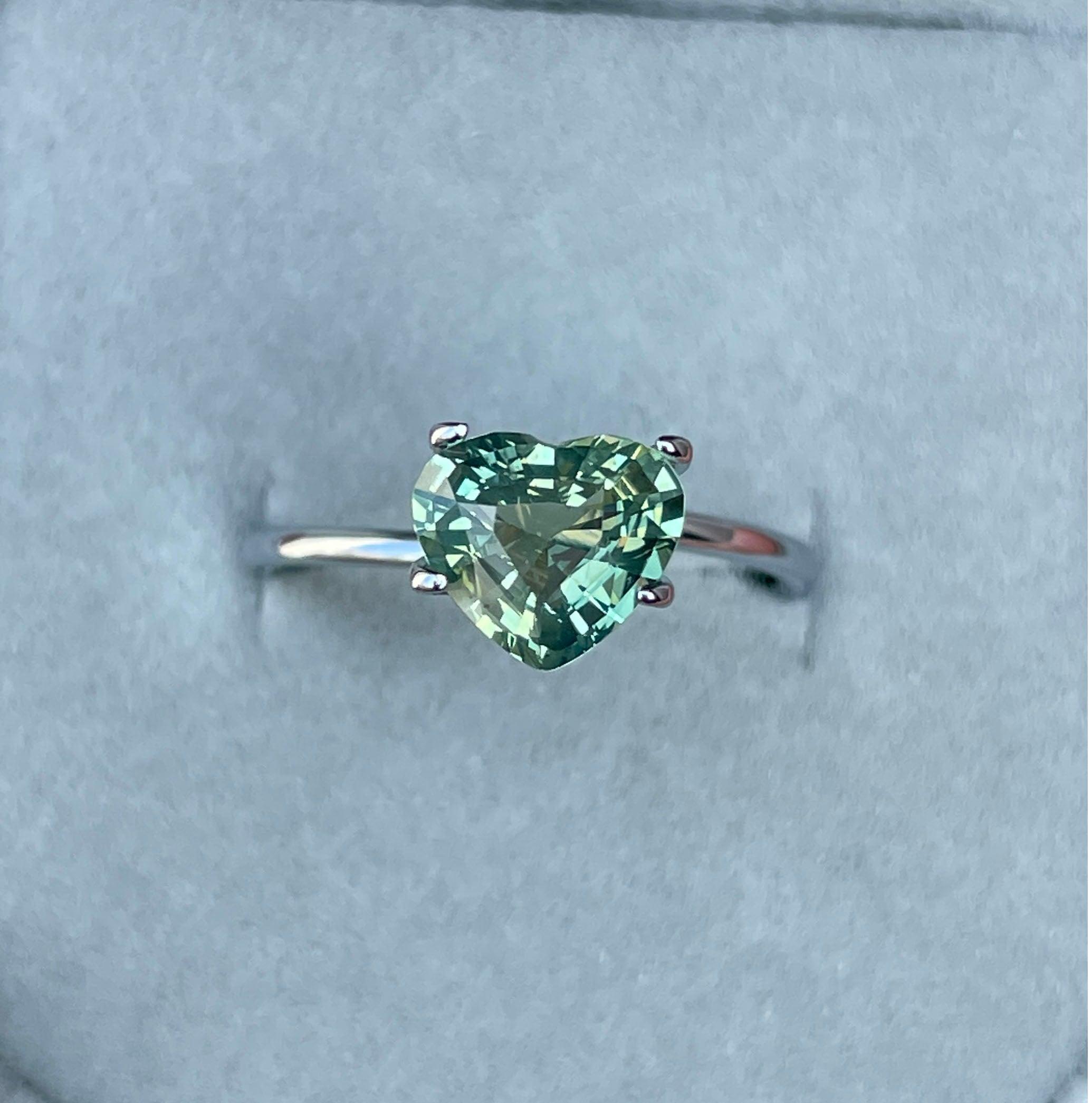 teal sapphire engagement rings