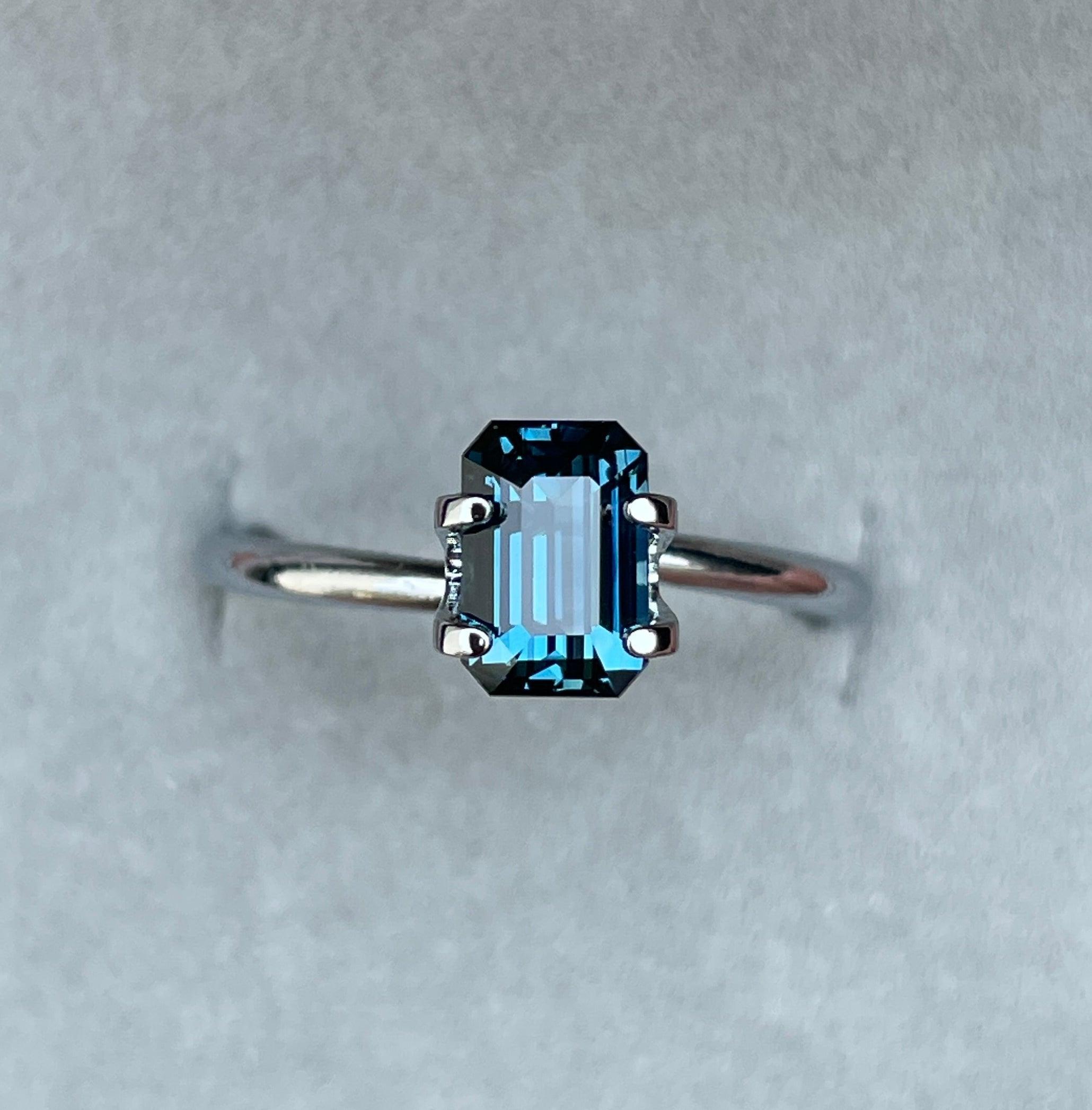 teal sapphire engagement rings